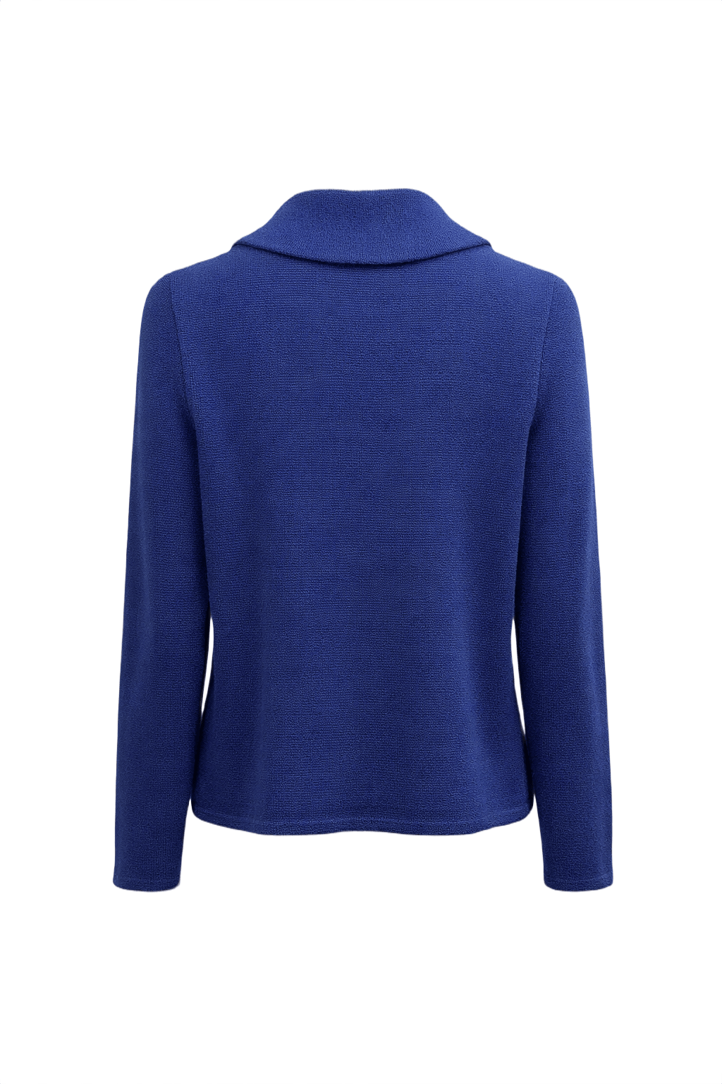 1960s Blue Wool Cardigan - Back View