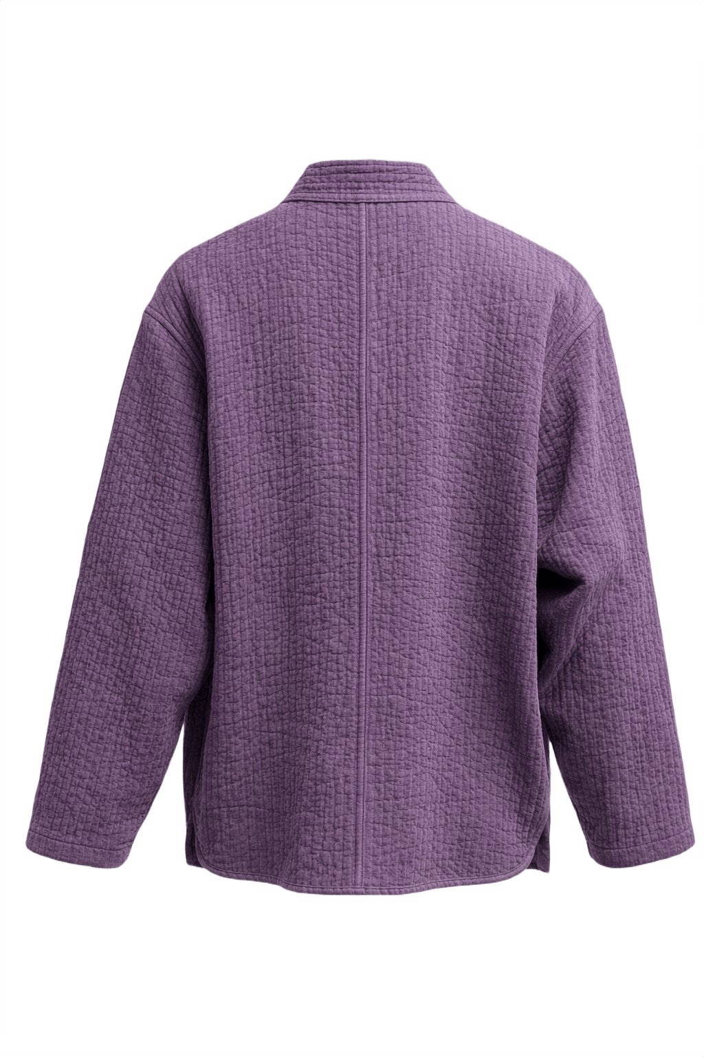 1970s Purple Cotton Blend Jacket - Back View
