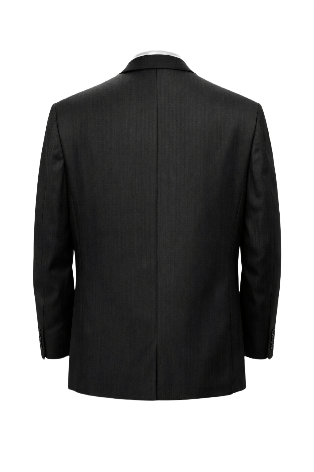 1990s Black Wool Jacket - Back View