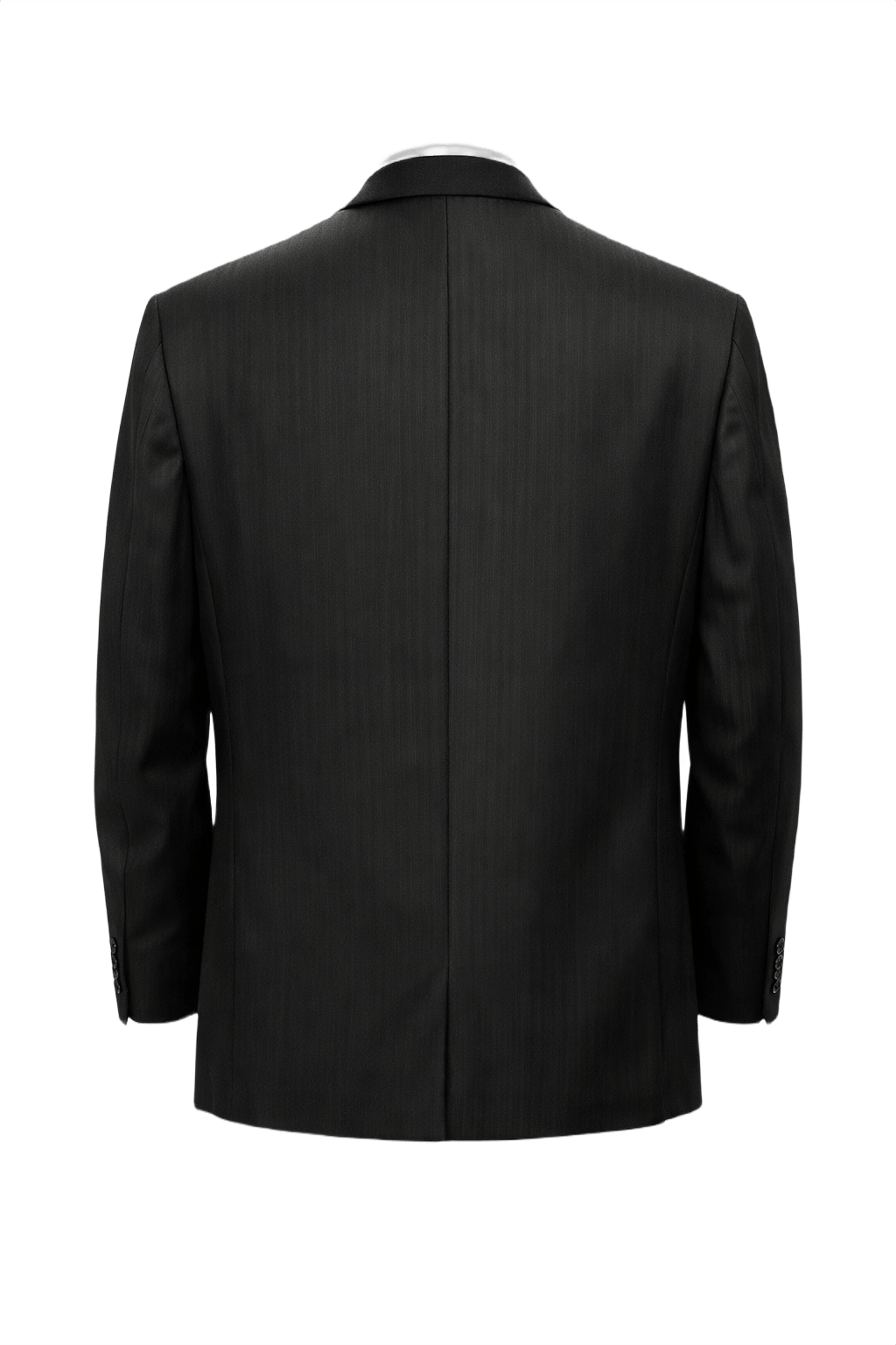 1990s Black Wool Jacket - Back View
