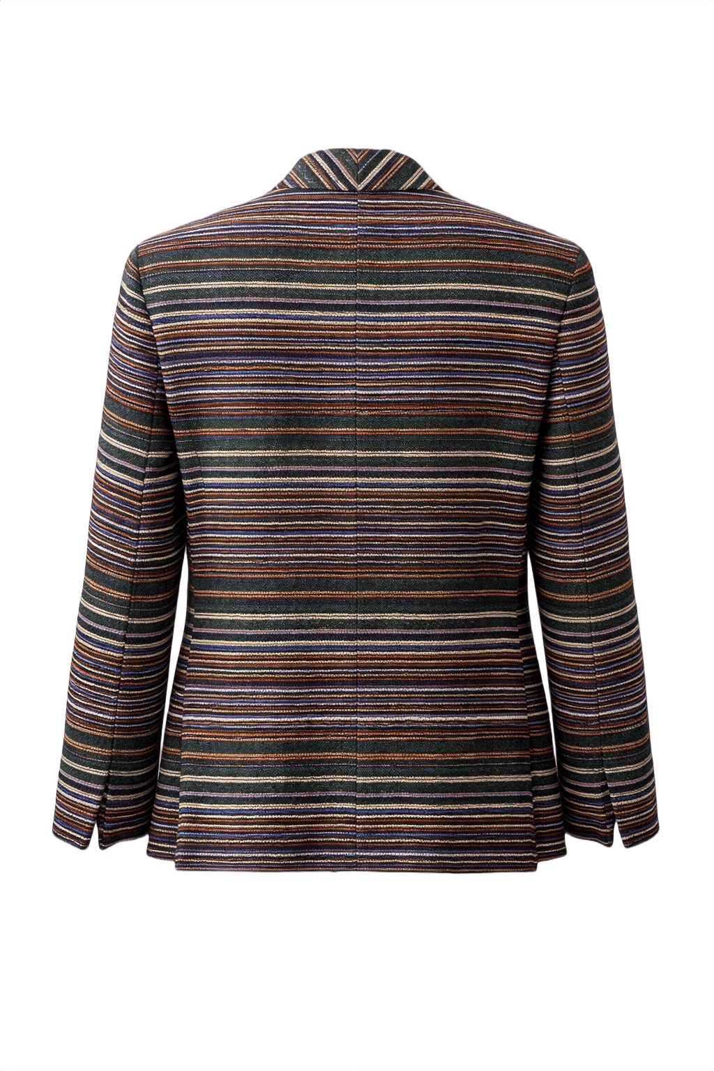1980s Green Wool Blazer - Back View