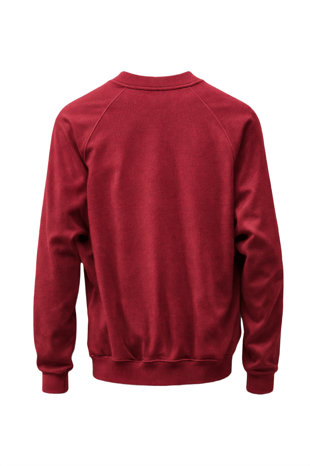1990s Burgundy Cotton Blend Sweater - Back View
