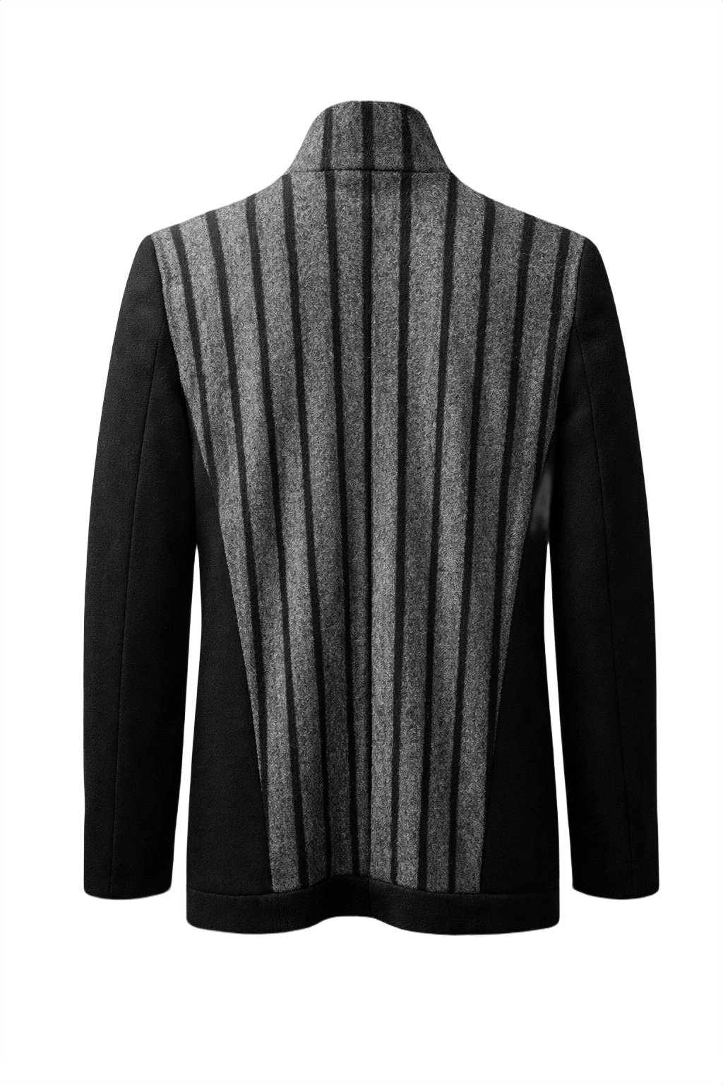 1990s Grey Wool Jacket - Back View