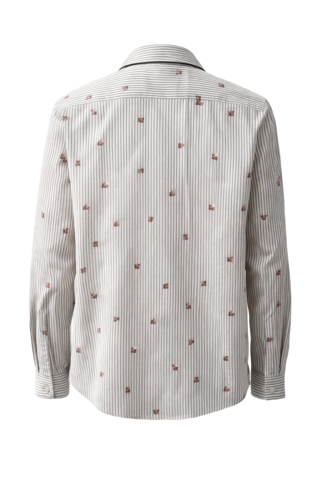 1980s White Cotton Shirt - Back View