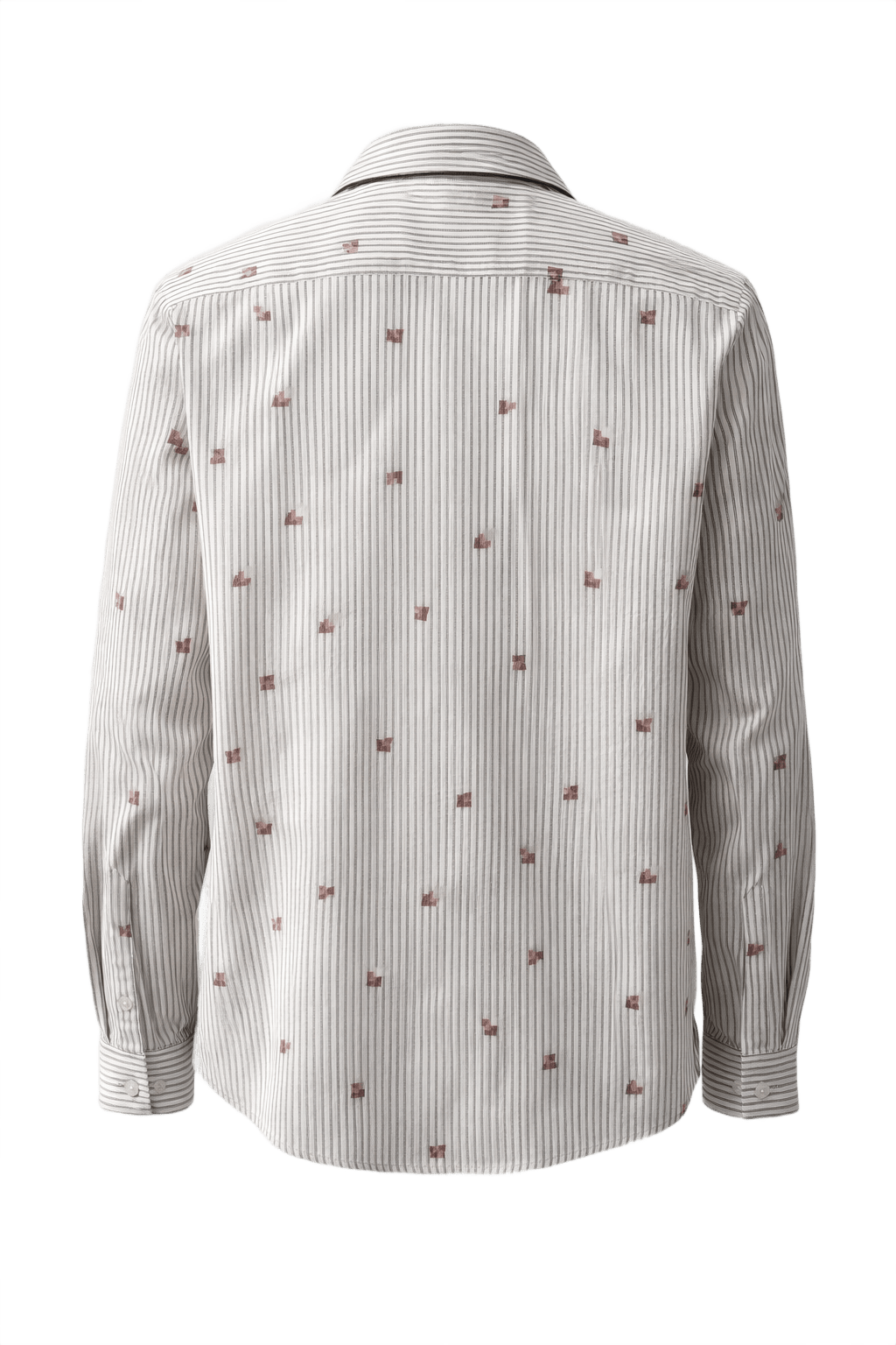 1980s White Cotton Shirt - Back View