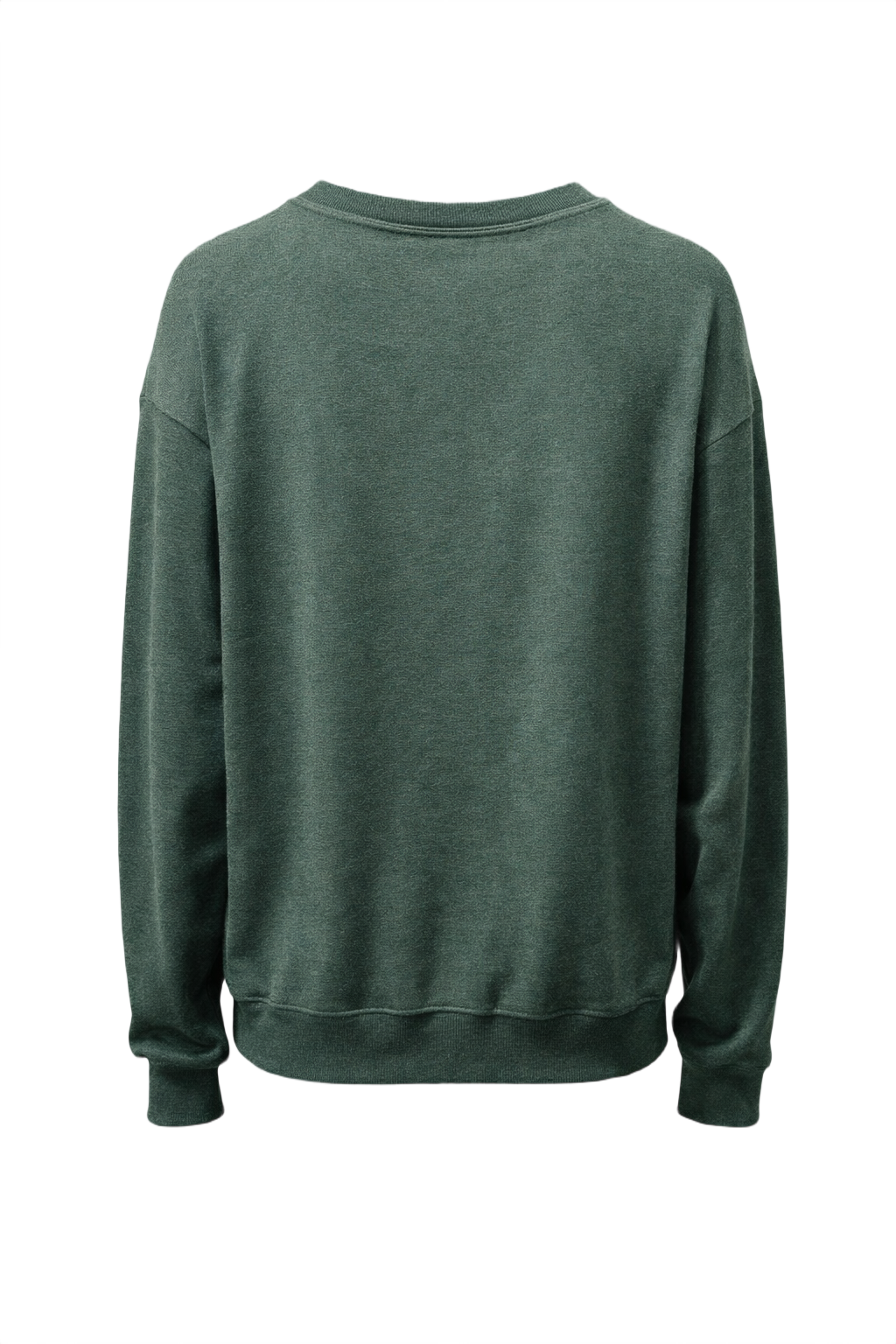 1990s Dark Green Cotton Blend Sweater - Back View