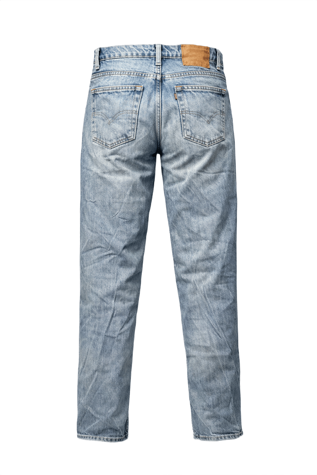 1990s Light Blue Denim Jeans - Back View