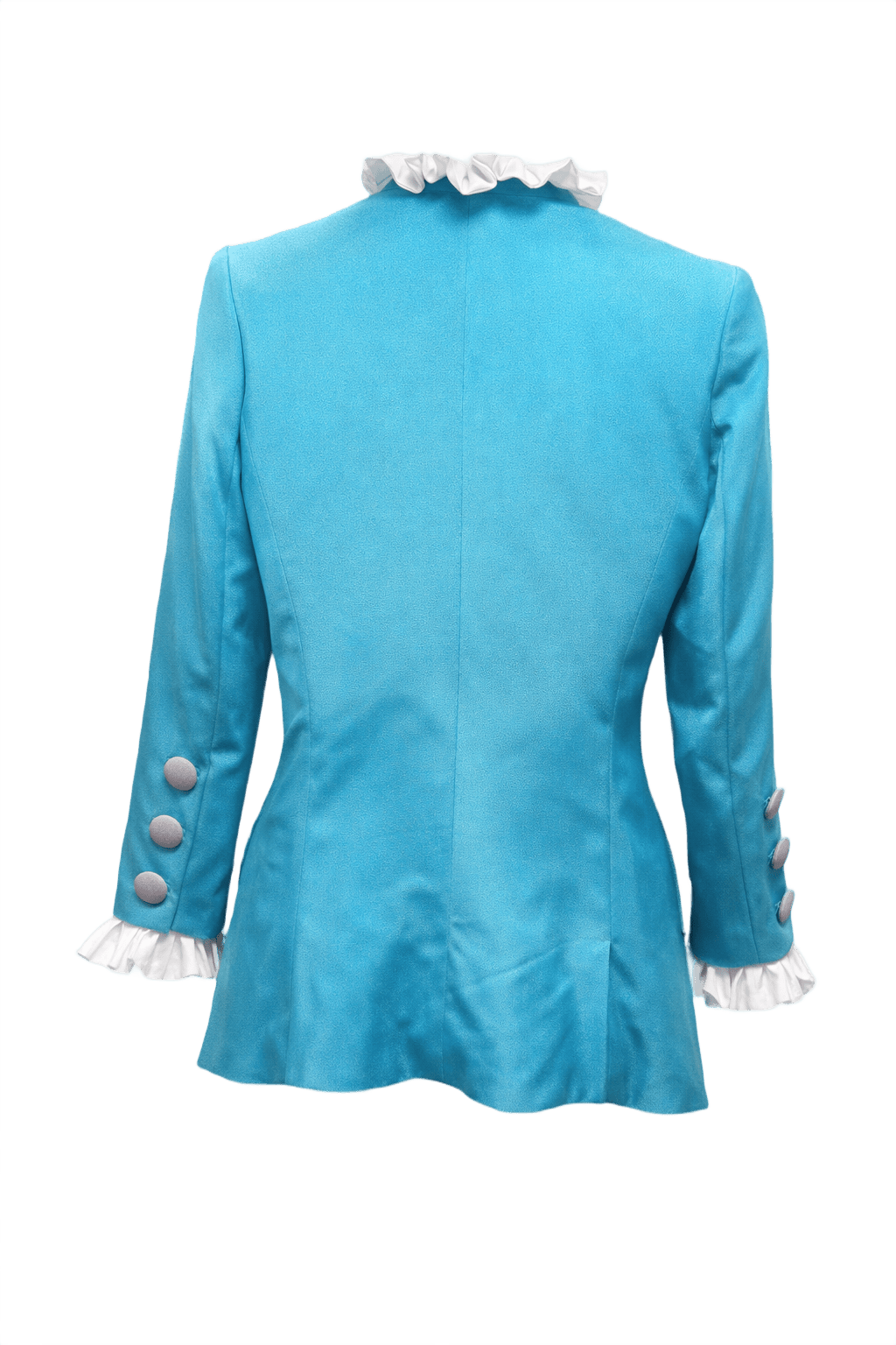 1980s Sky Blue Yves Saint Laurent Jacket - Back View