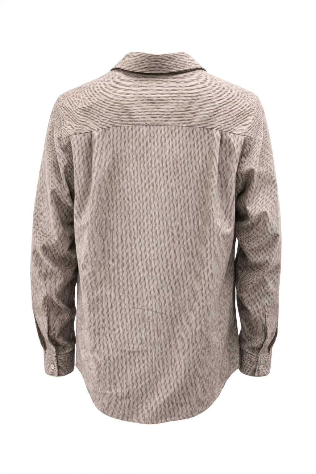 1980s Beige Cotton Shirt - Back View