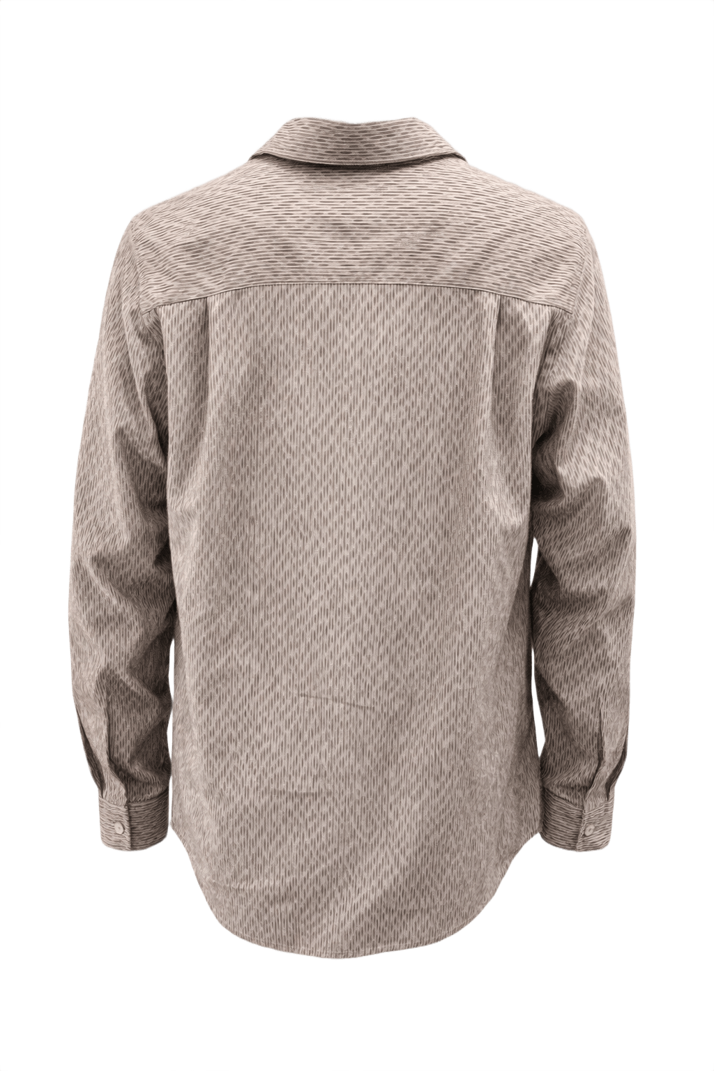 1980s Beige Cotton Shirt - Back View