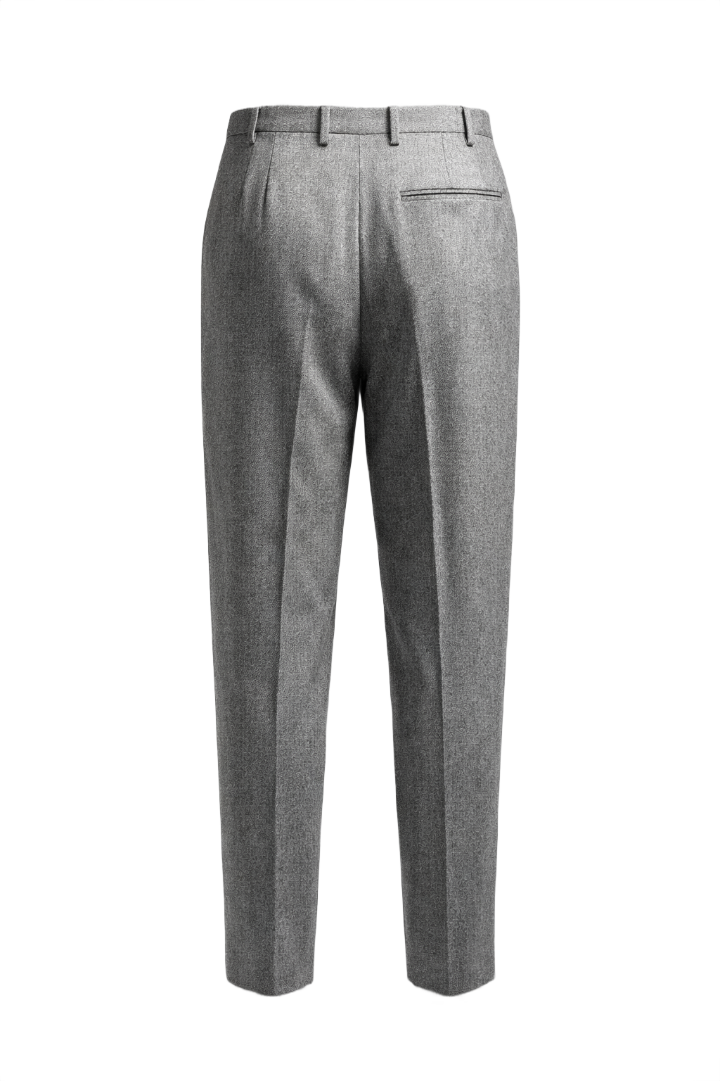 1990s Grey Wool Trousers - Back View