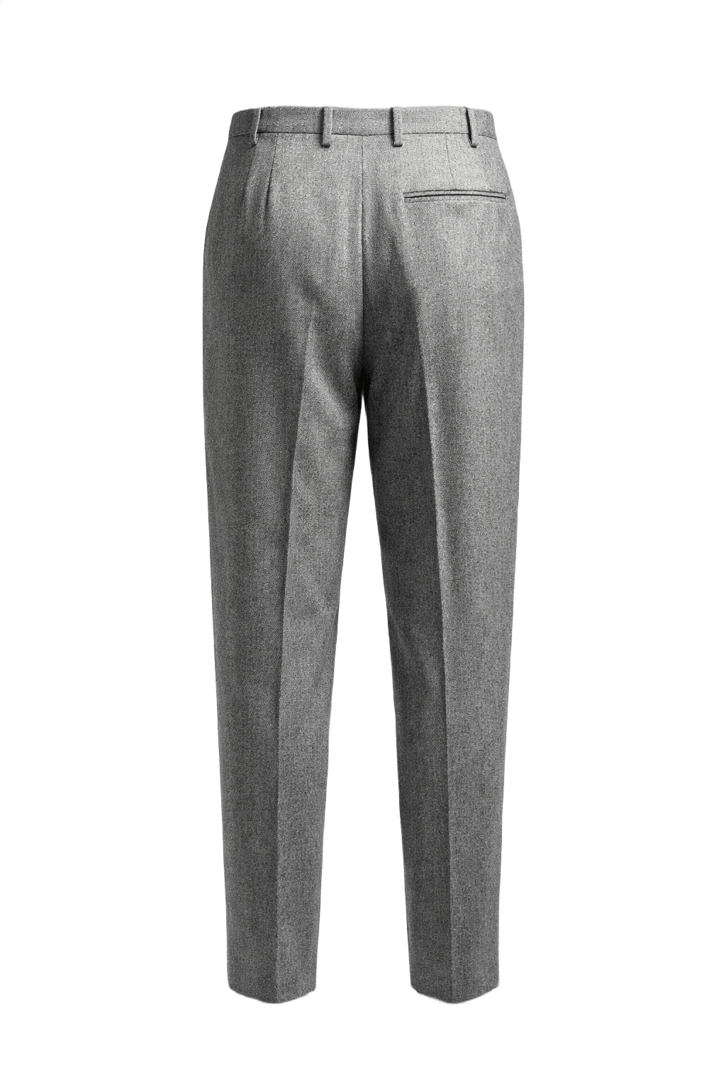 1990s Grey Wool Trousers - Back View