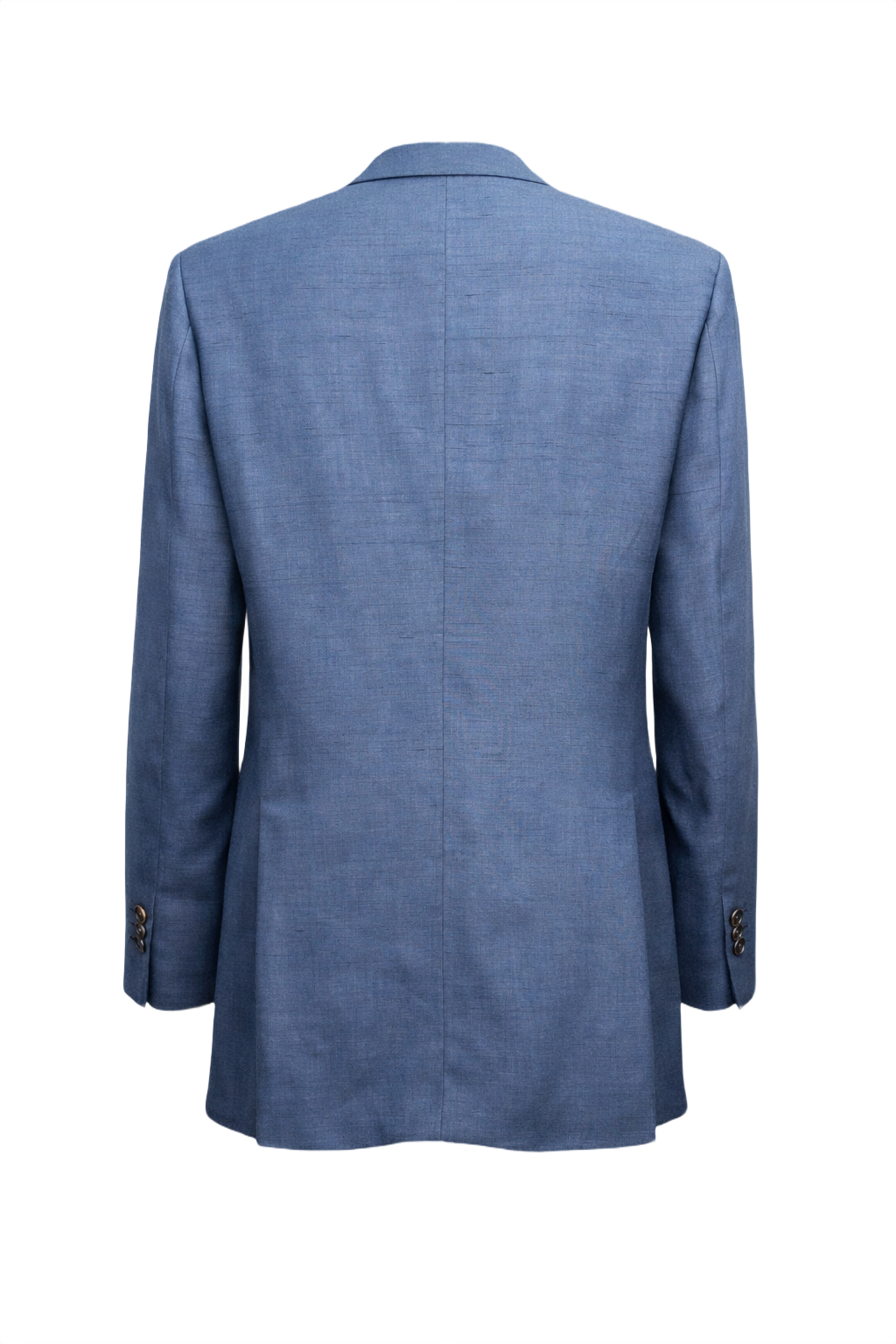 1980s Blue Smooth Blazer - Back View