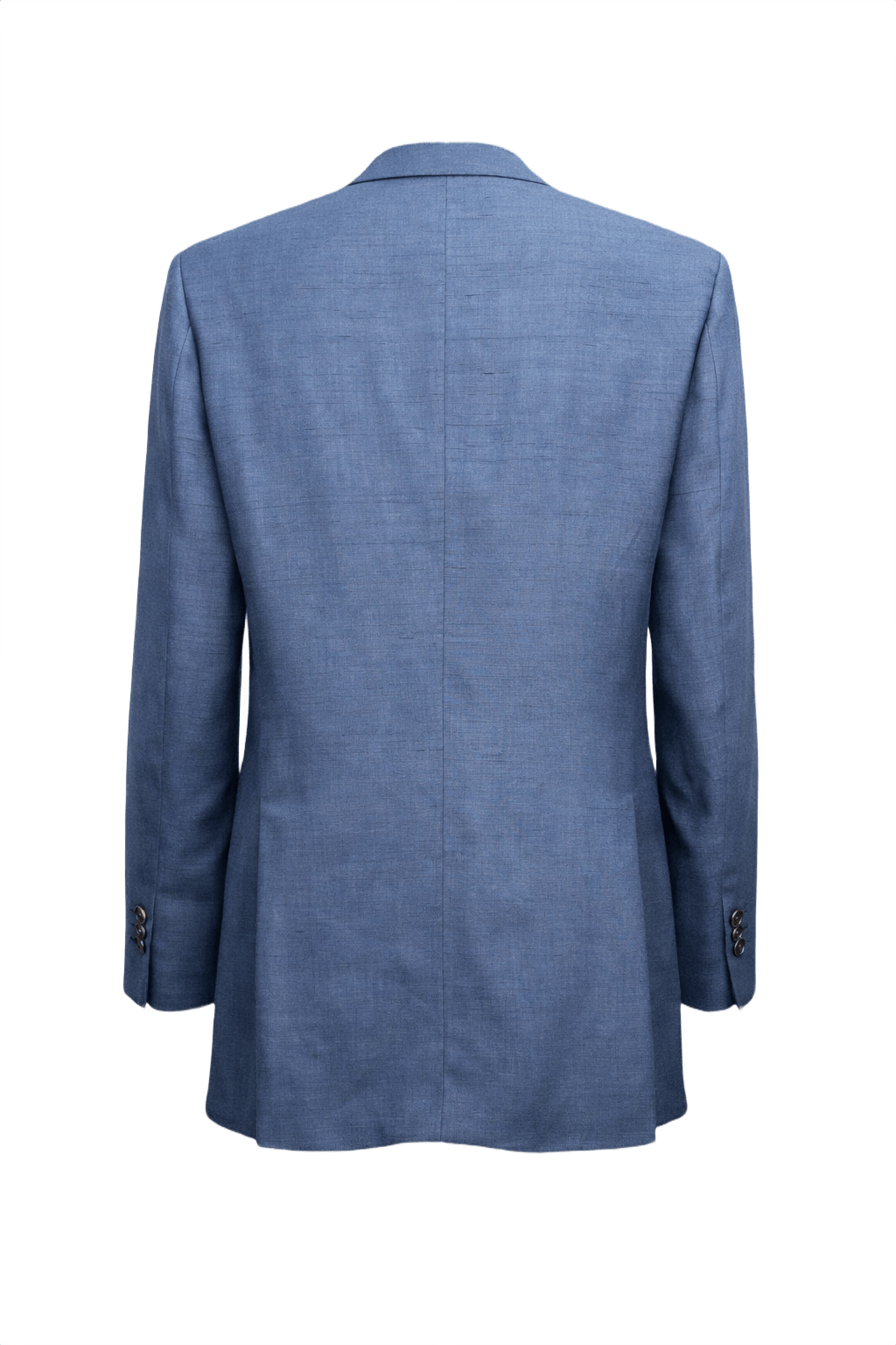1980s Blue Smooth Blazer - Back View