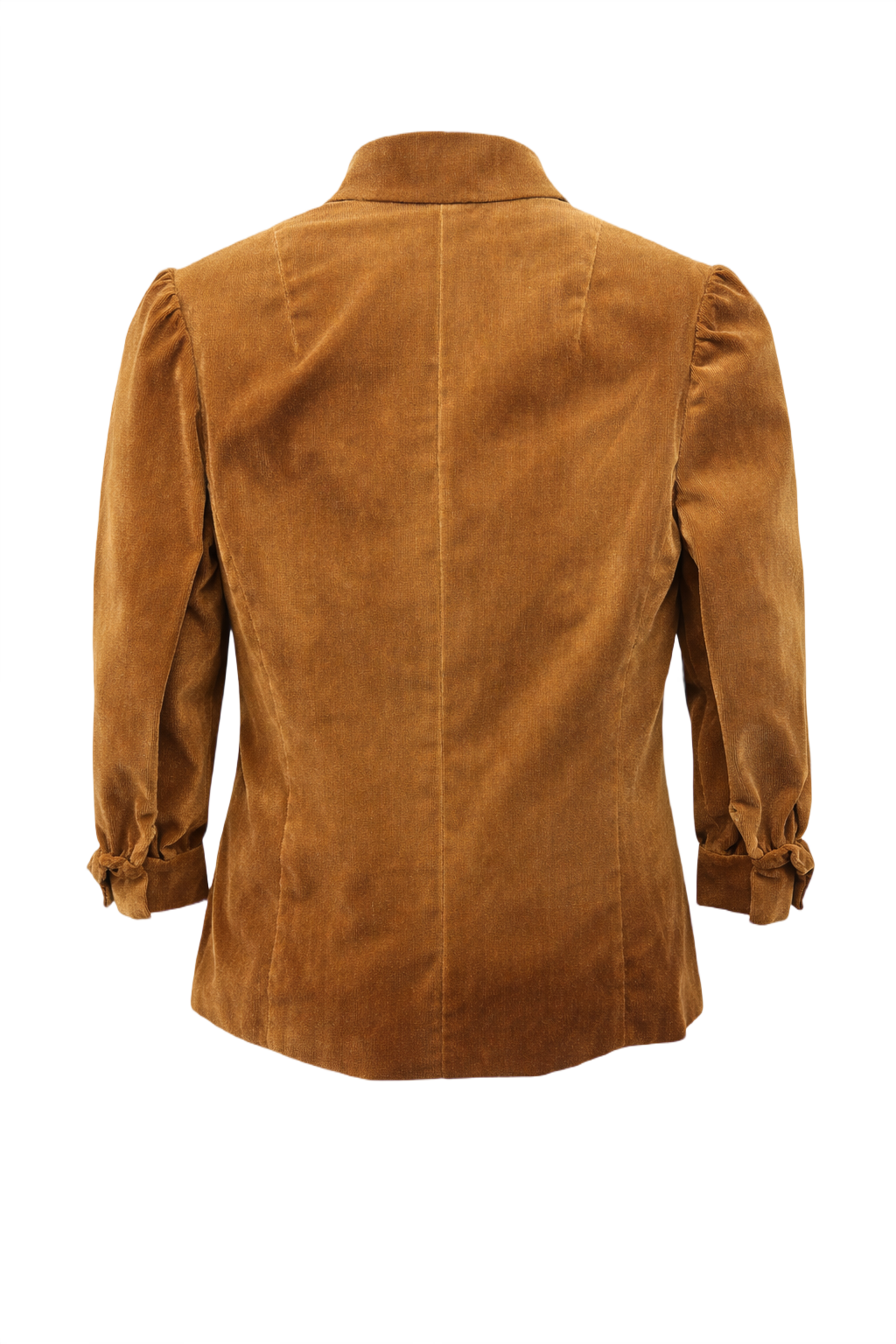 1980s Brown Velvet Blouse - Back View