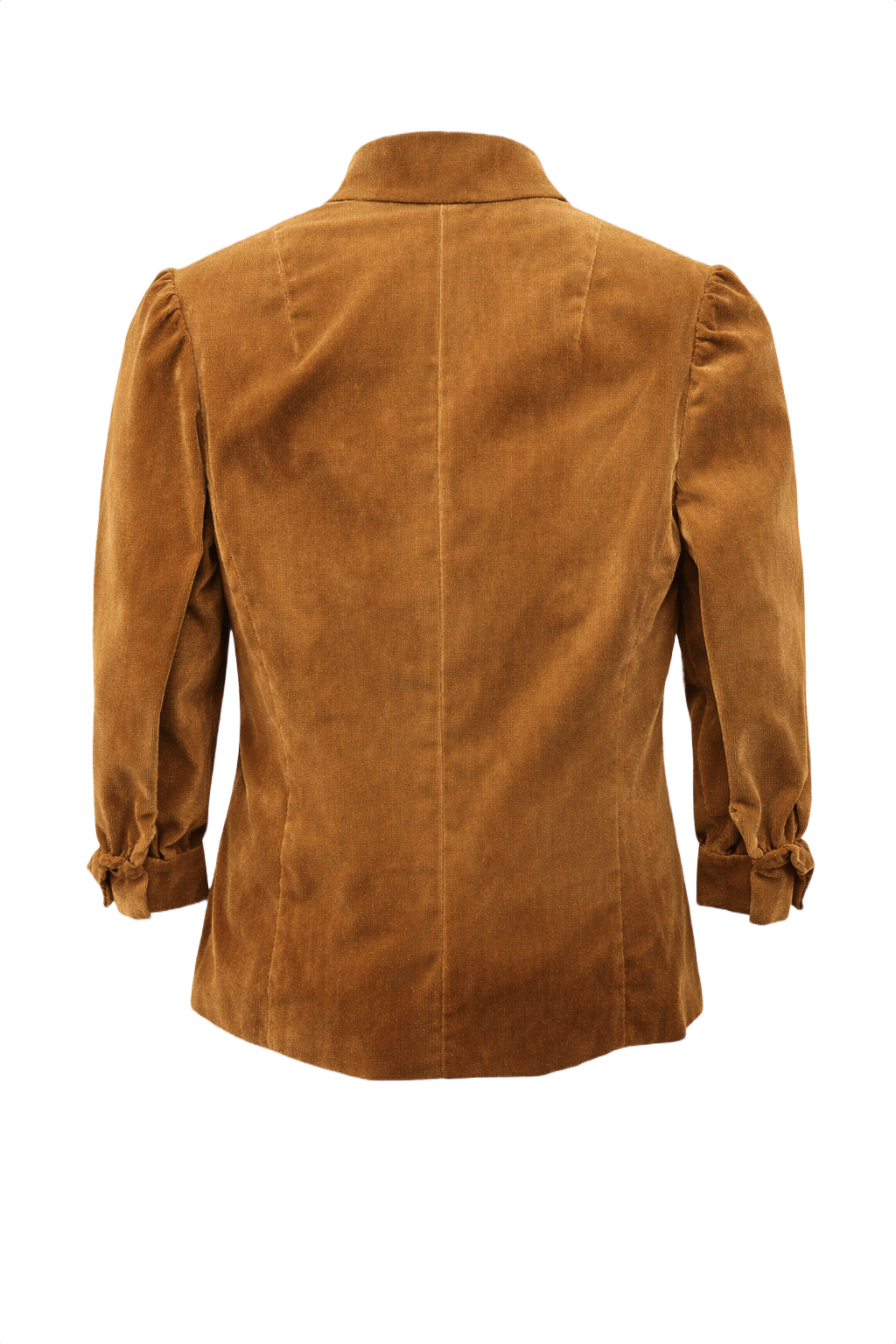 1980s Brown Velvet Blouse - Back View