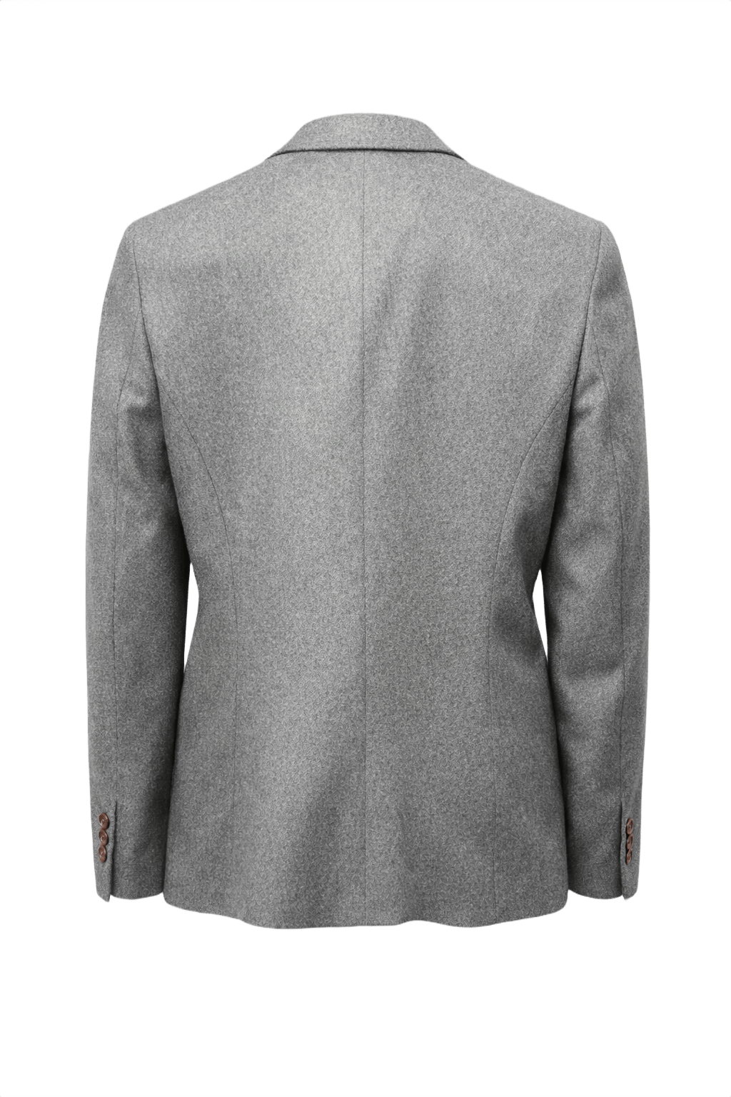 1980s Gray Wool Blazer - Back View