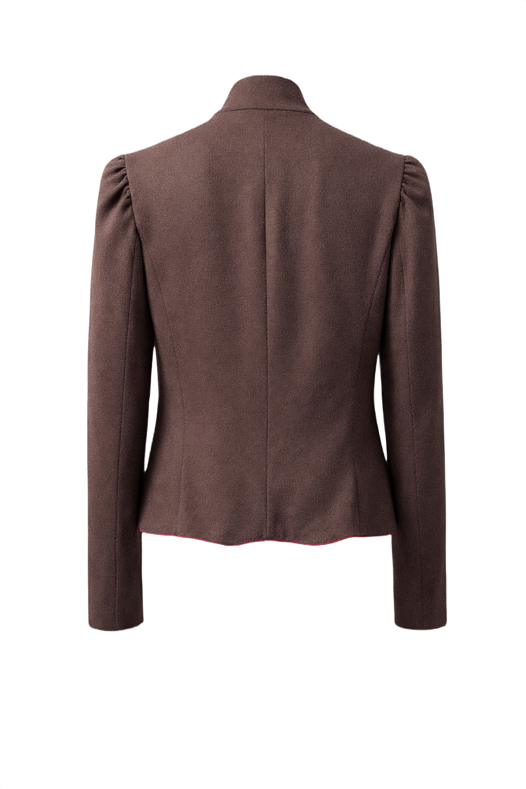 1970s Brown Wool Jacket - Back View