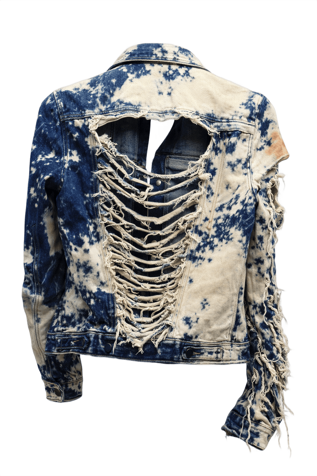 1990s Blue Denim Jacket - Back View