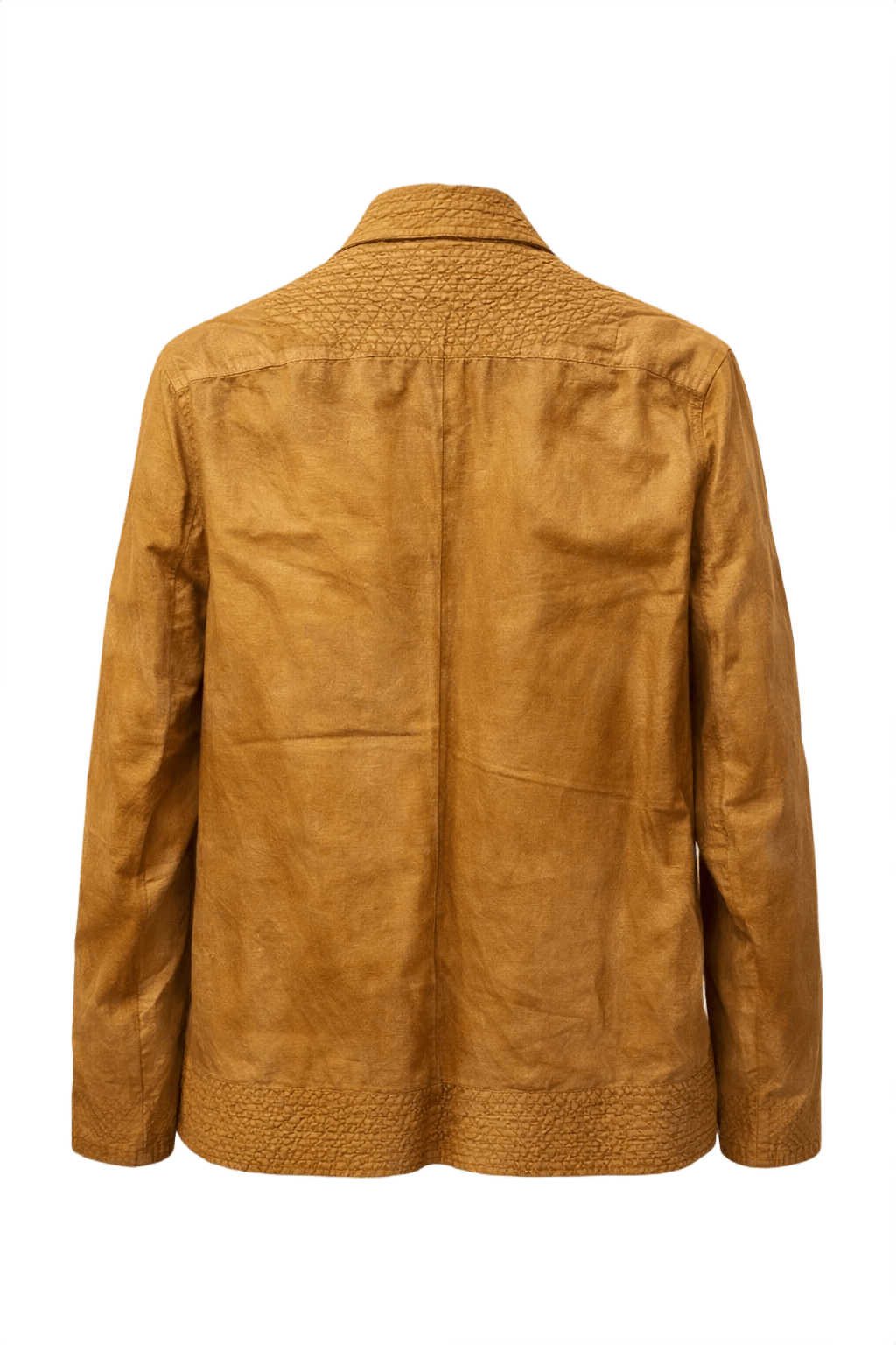1970s Brown Cotton Jacket - Back View