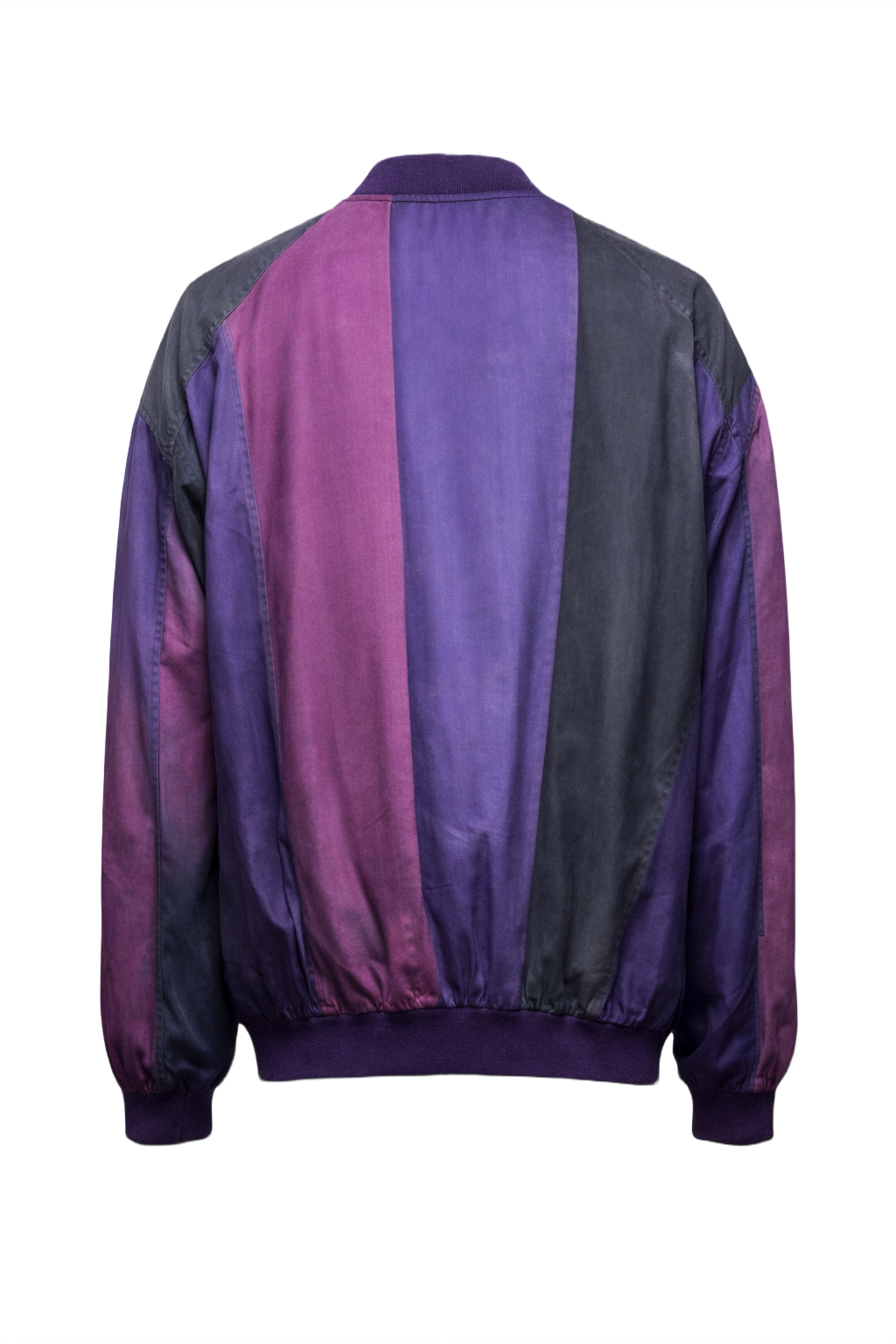 1990s Purple Satin Jacket - Back View