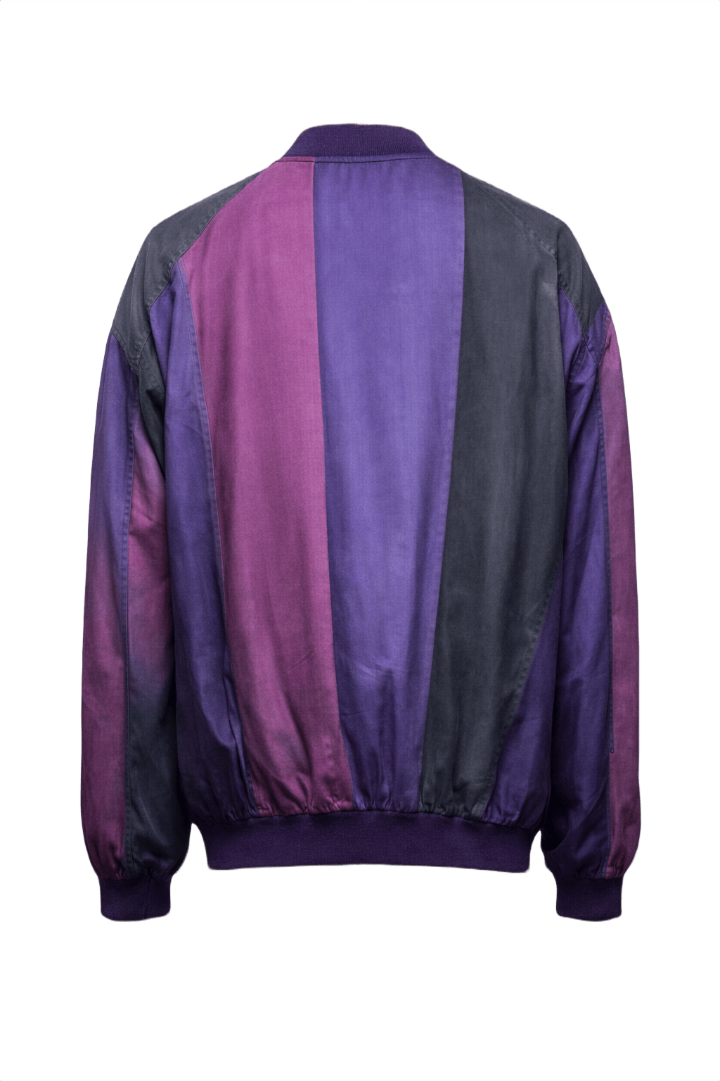 1990s Purple Satin Jacket - Back View