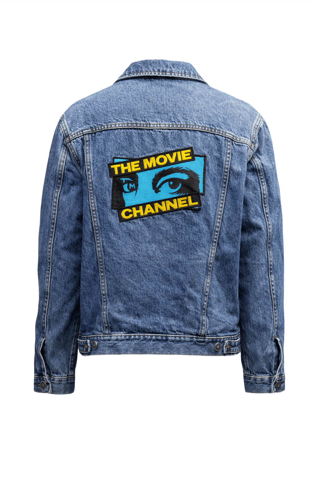 1990s Blue Denim Jacket - Back View