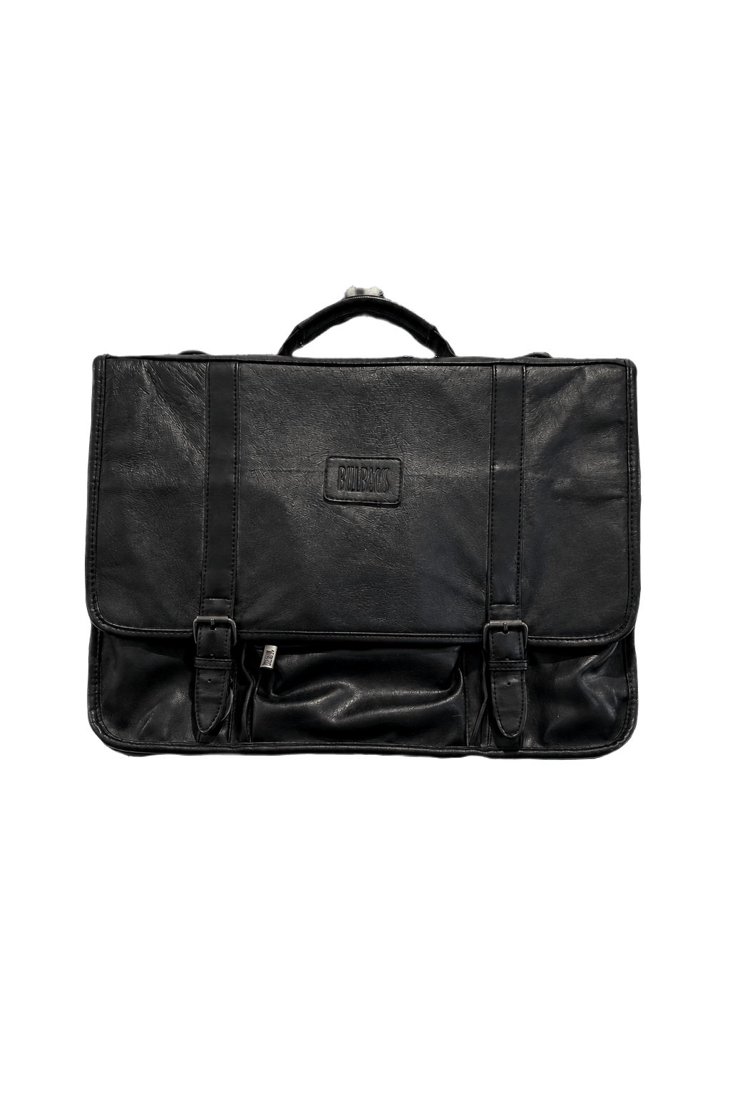 1990s Black Leather Bag - Front View