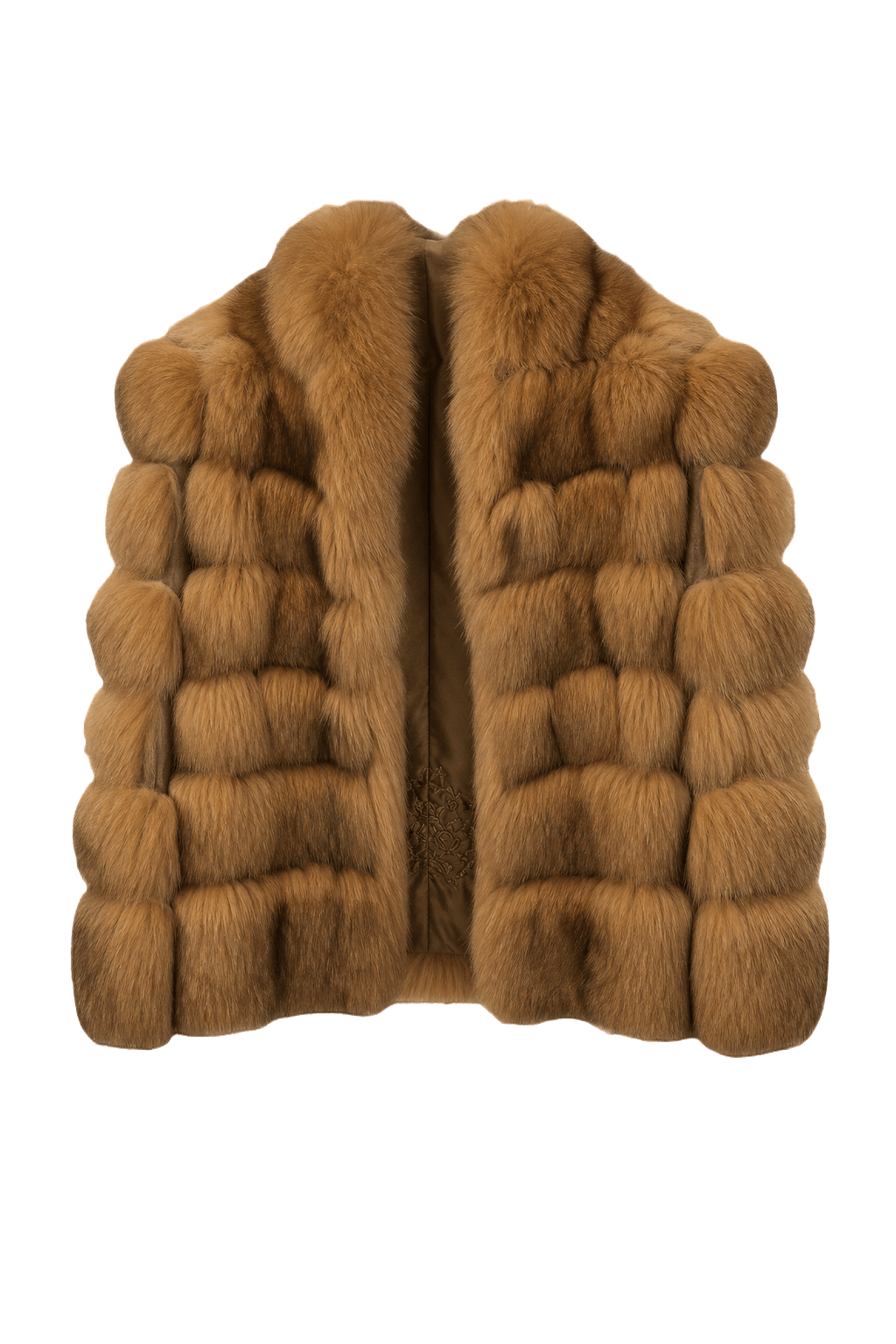 1990s Brown Fur Coat - Front View