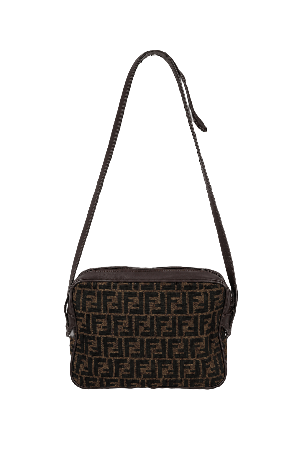 1990s Brown Canvas Bag - Front View