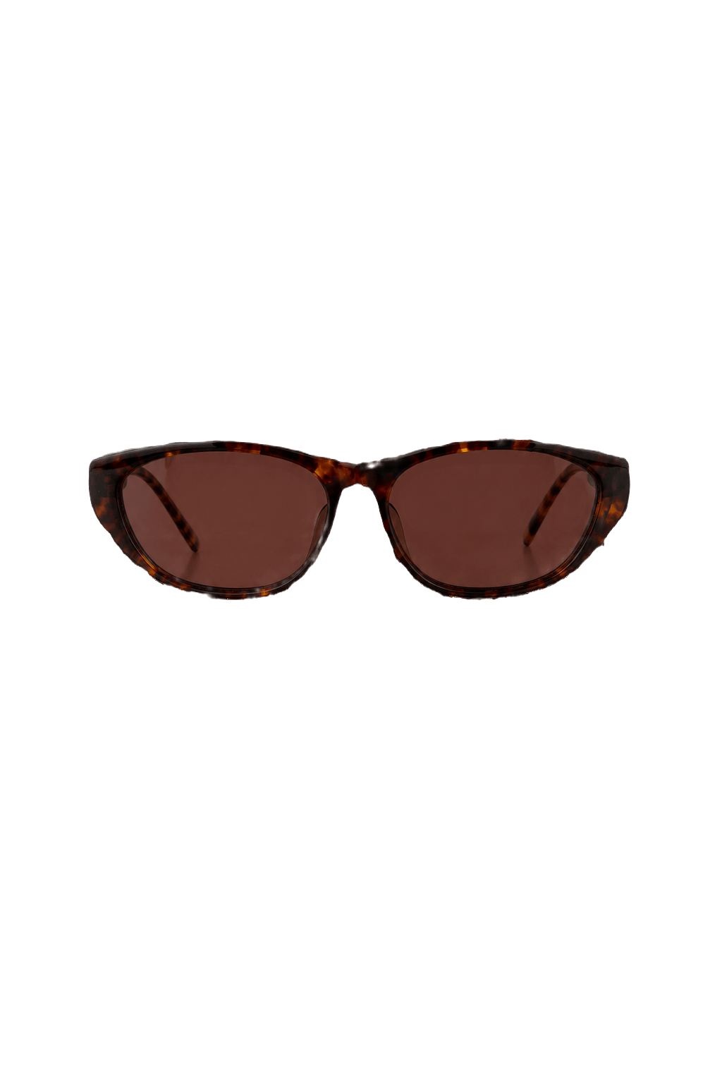 1990s Brown Plastic Sunglasses - Front View
