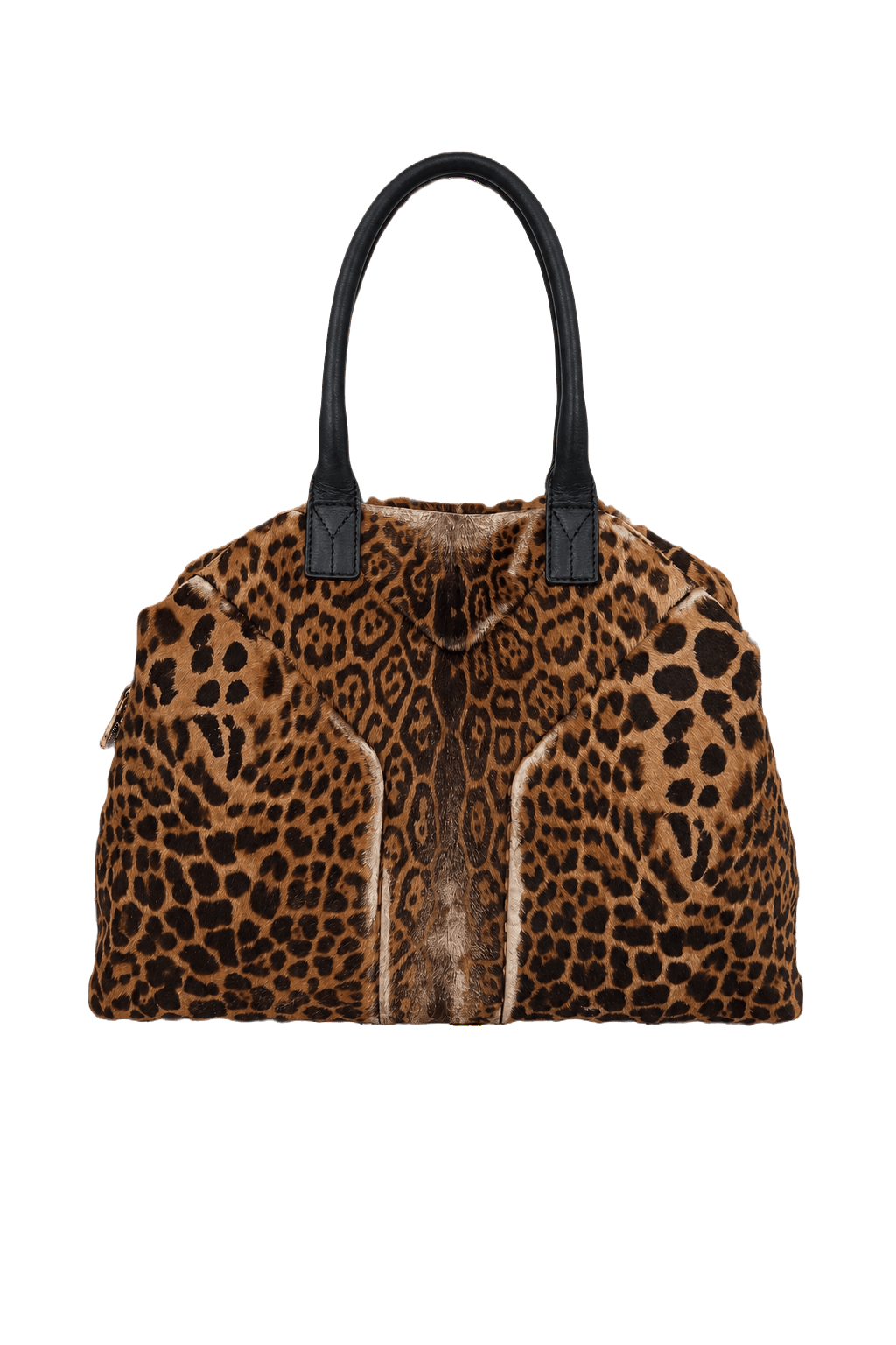 1990s Brown Faux Fur Bag - Front View