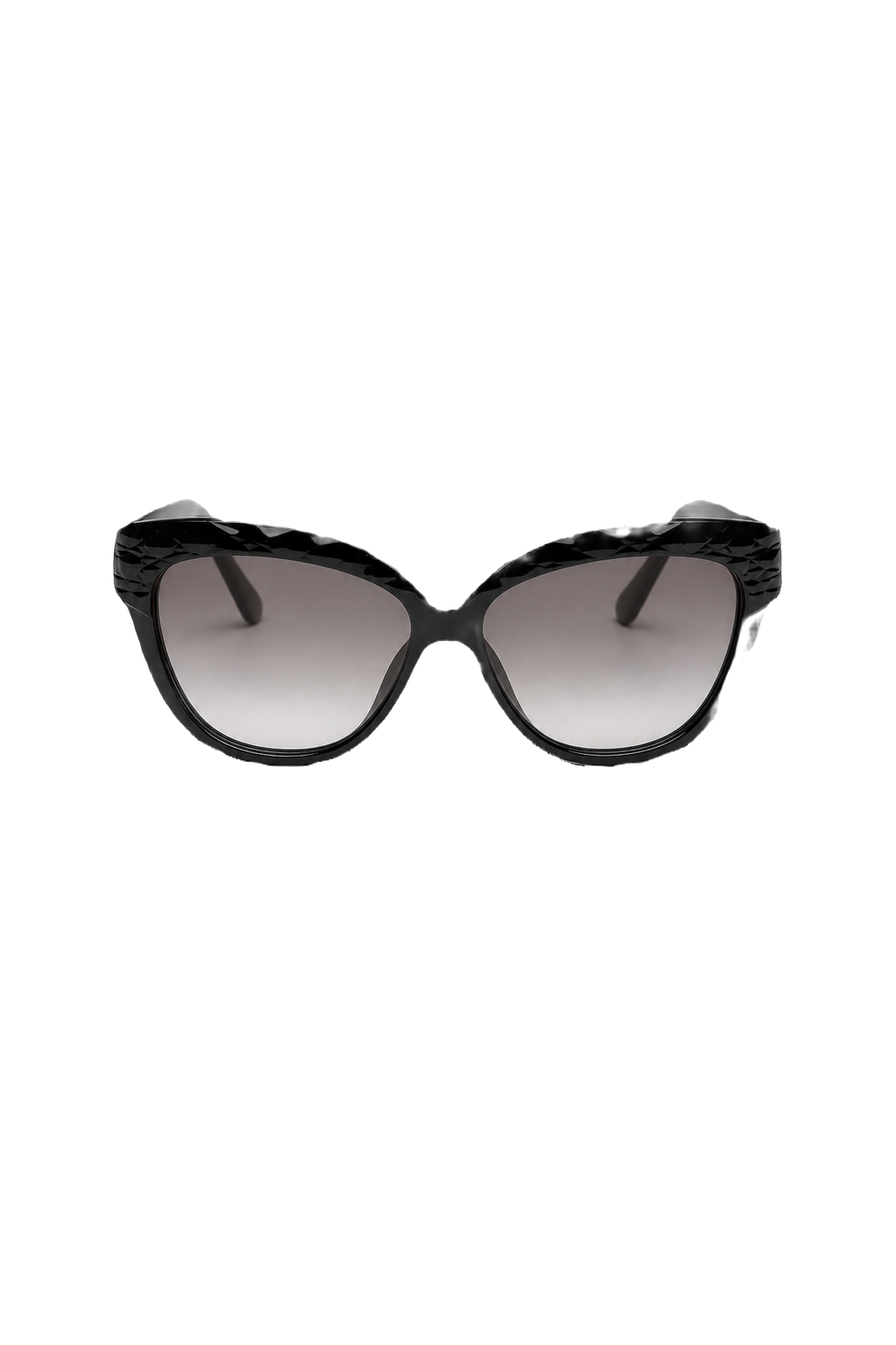 1990s Black Plastic Sunglasses - Front View