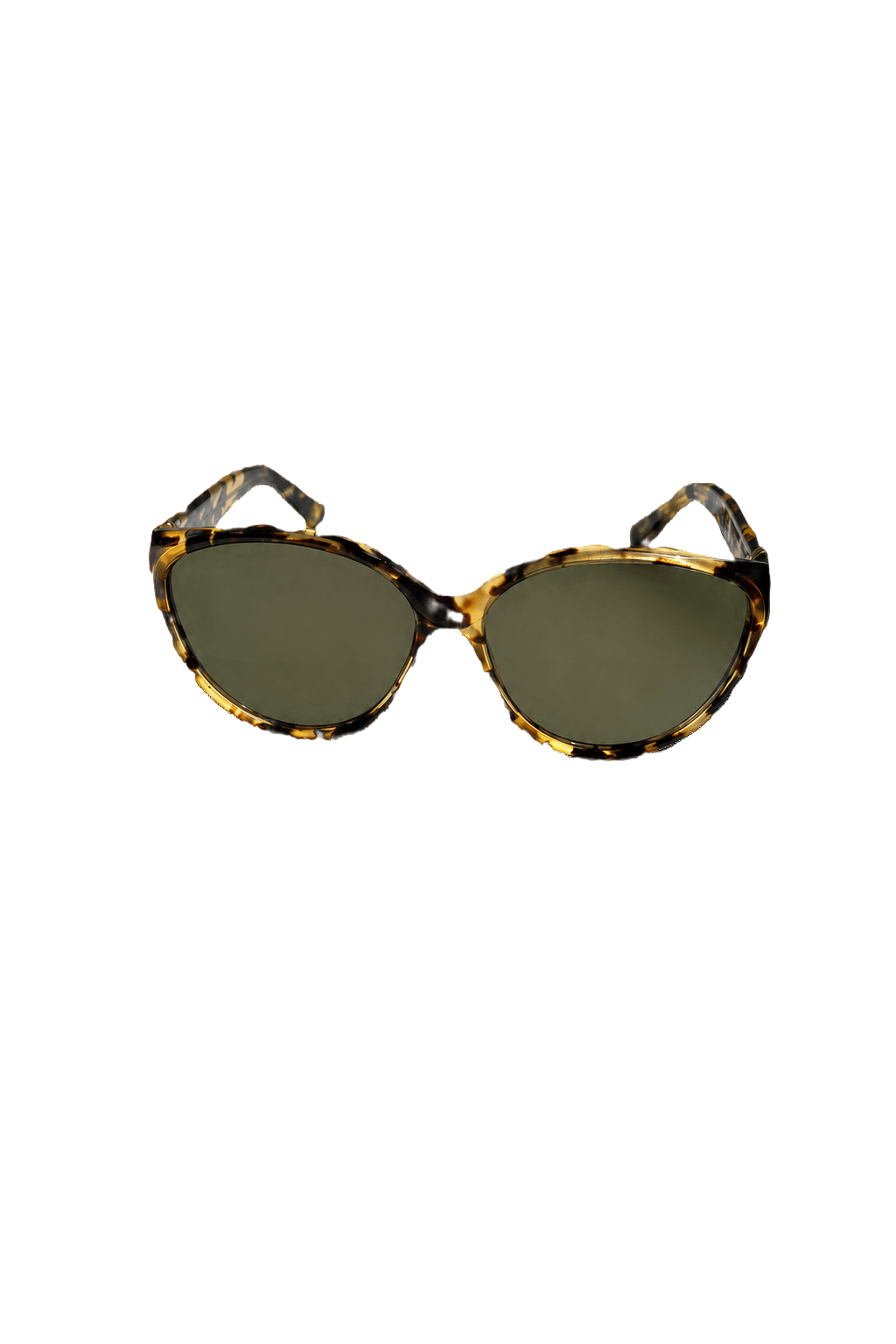 1990s Tortoiseshell Plastic Sunglasses - Front View