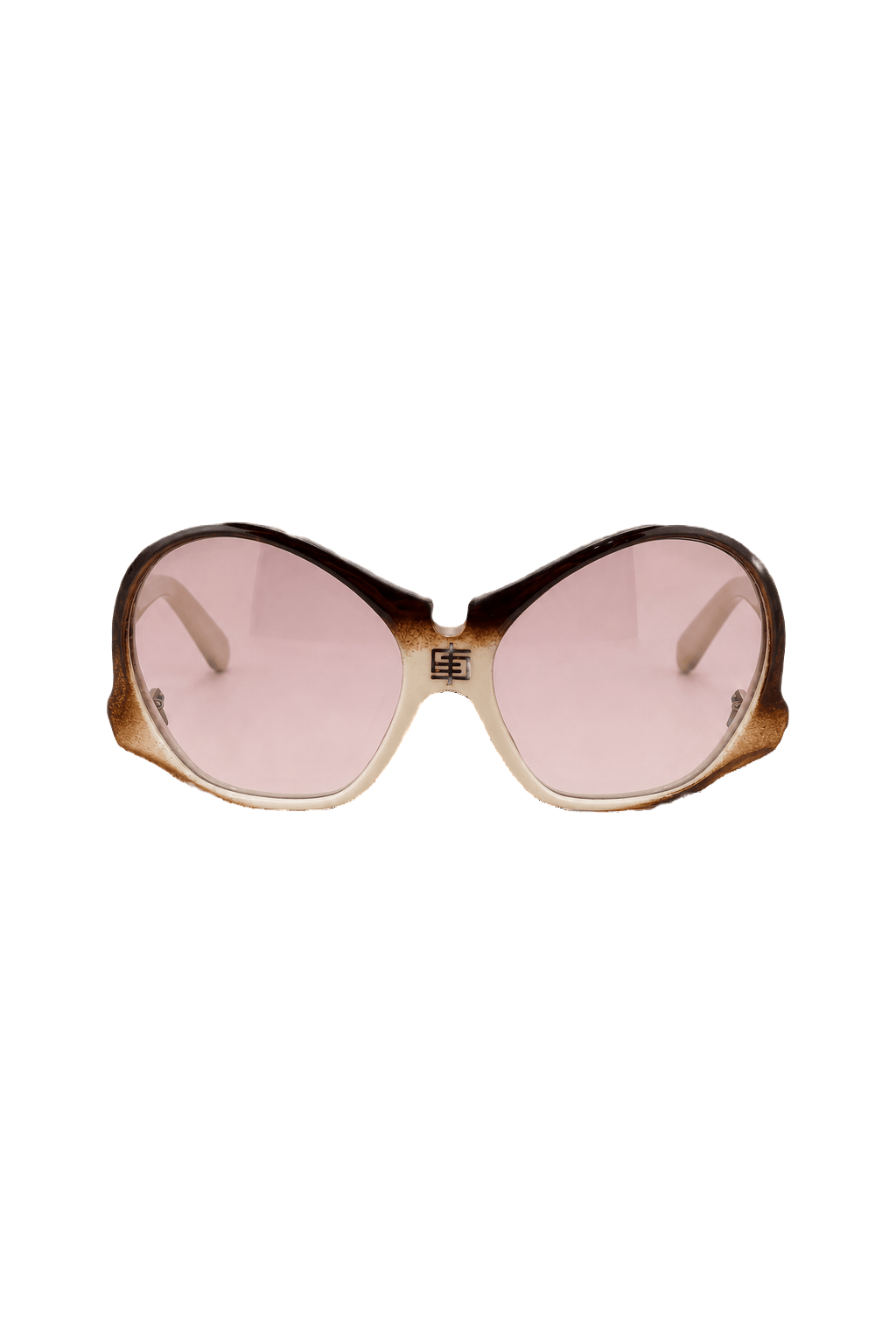 1960s Brown Plastic Sunglasses - Front View