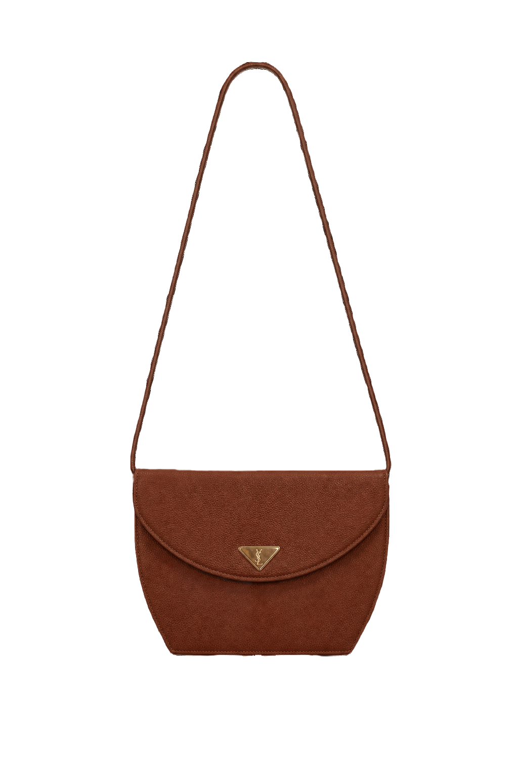 1980s Brown Leather Bag - Front View