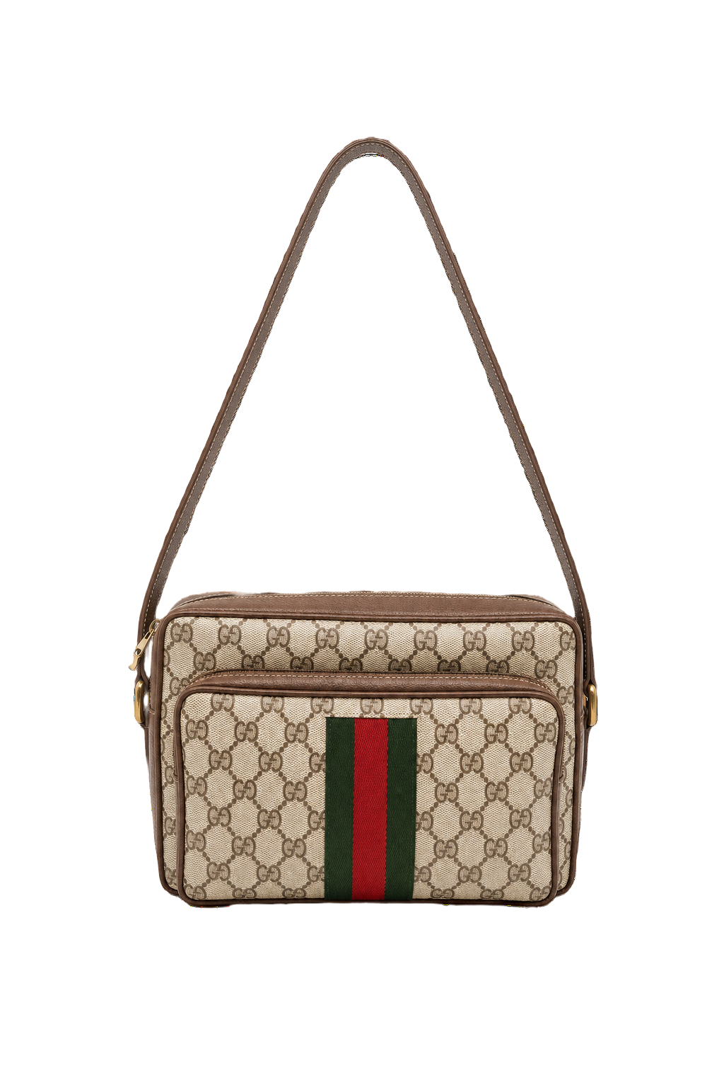 Unknown Beige Canvas Bag - Front View