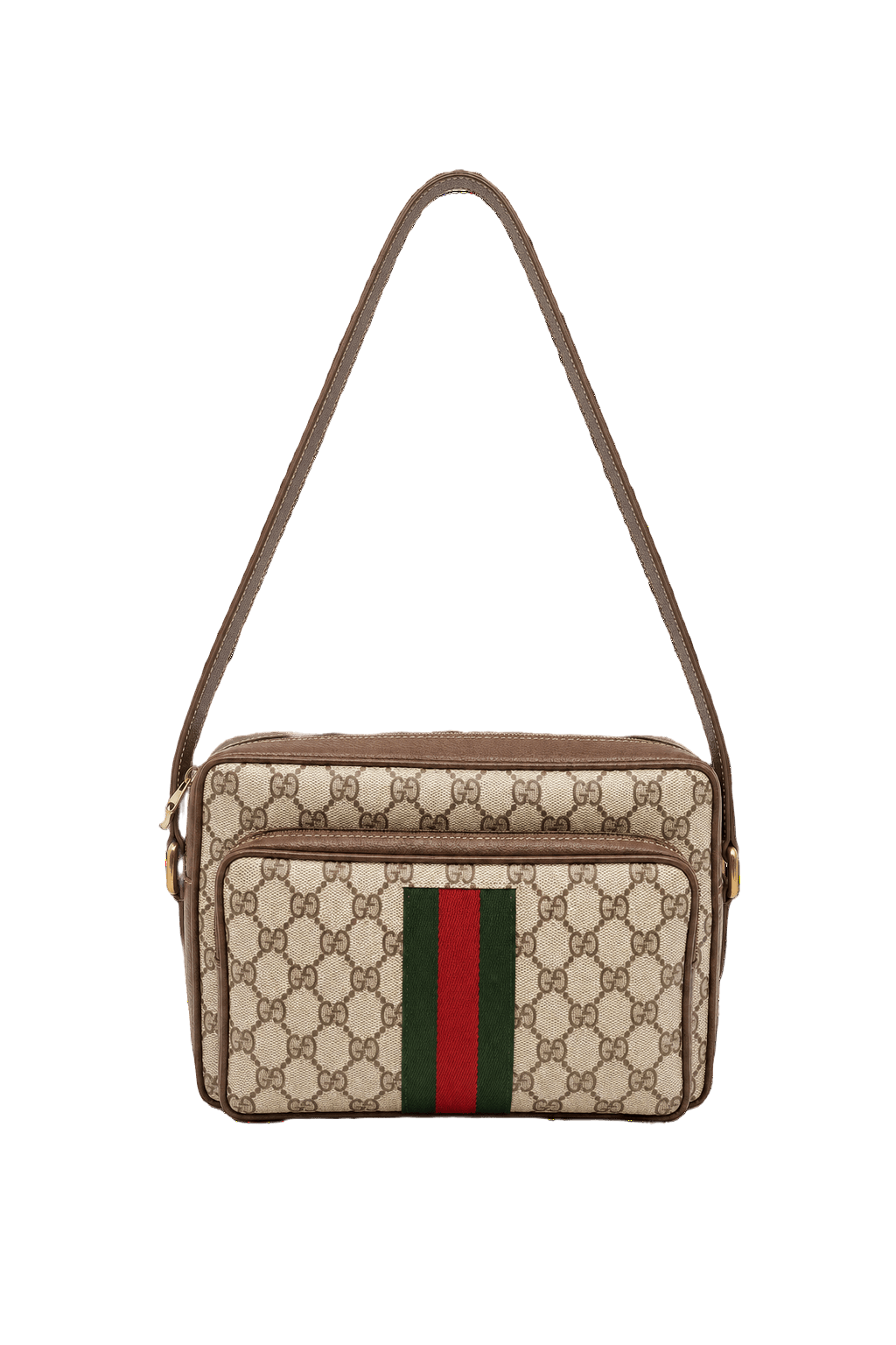 Unknown Beige Canvas Bag - Front View