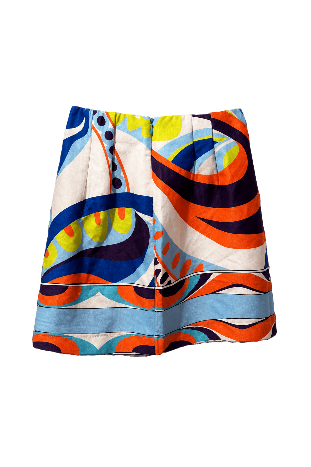 1990s Multicolor Cotton Shorts - Front View