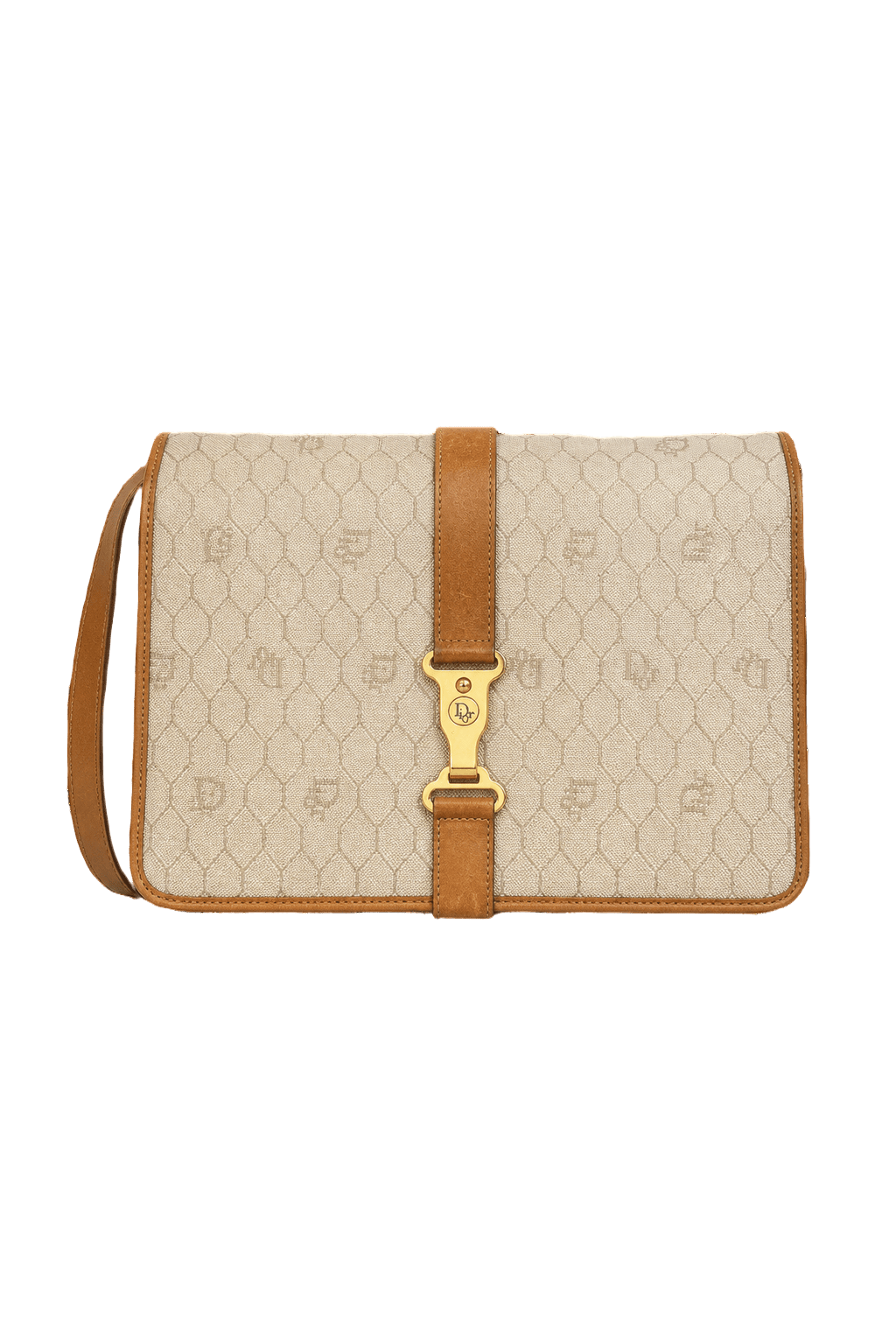 1980s Tan Canvas Bag - Front View