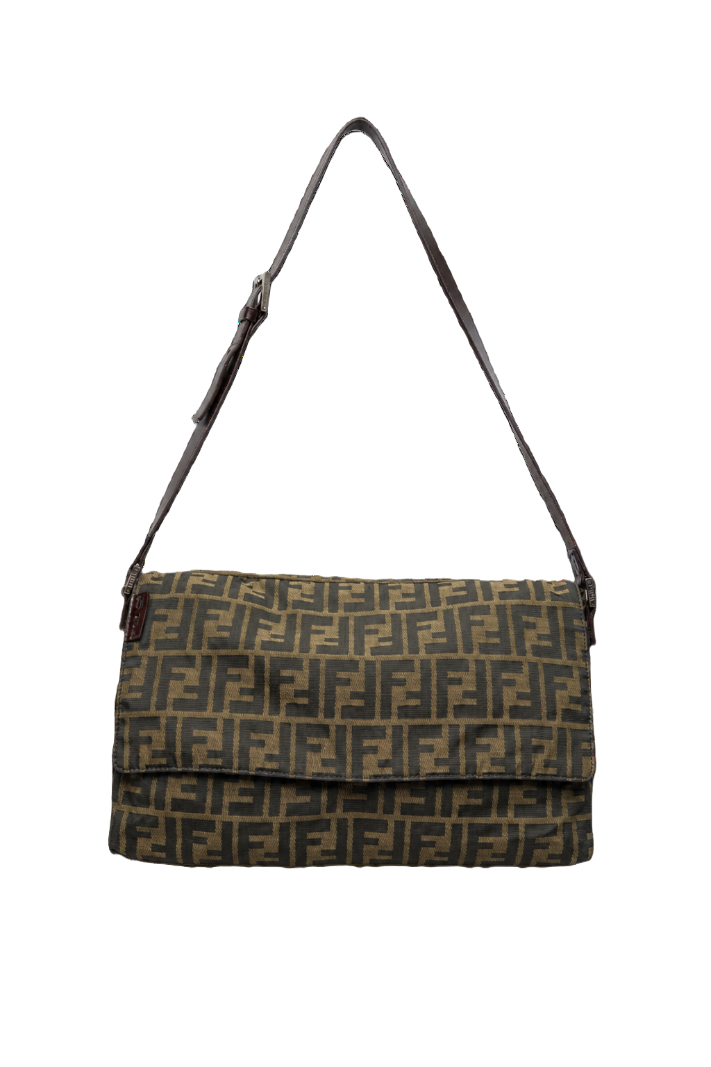 1980s Brown Canvas Bag - Front View