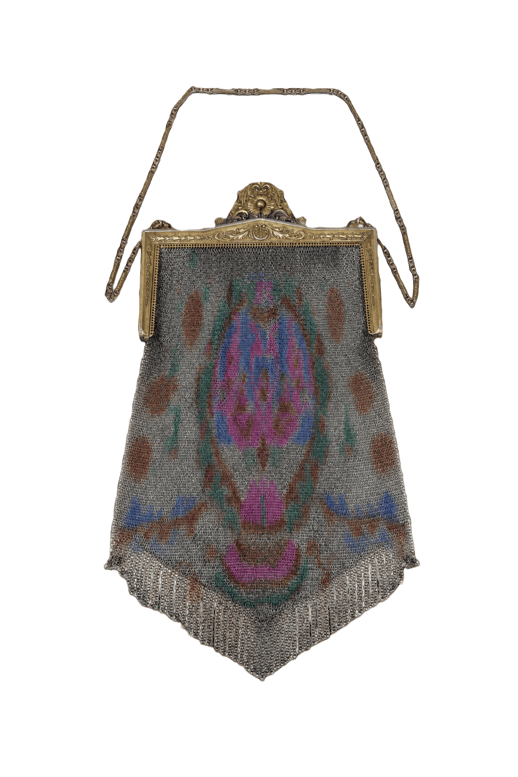 1920s Multi-color Evening Bag - Front View