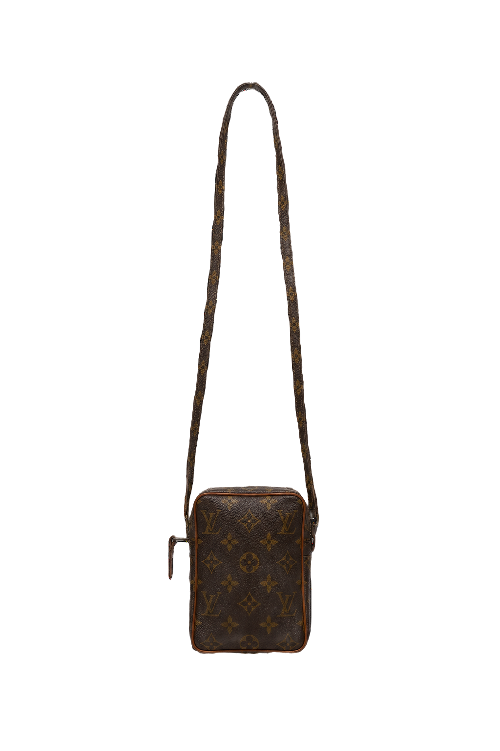 1980s Brown Leather Bag - Front View