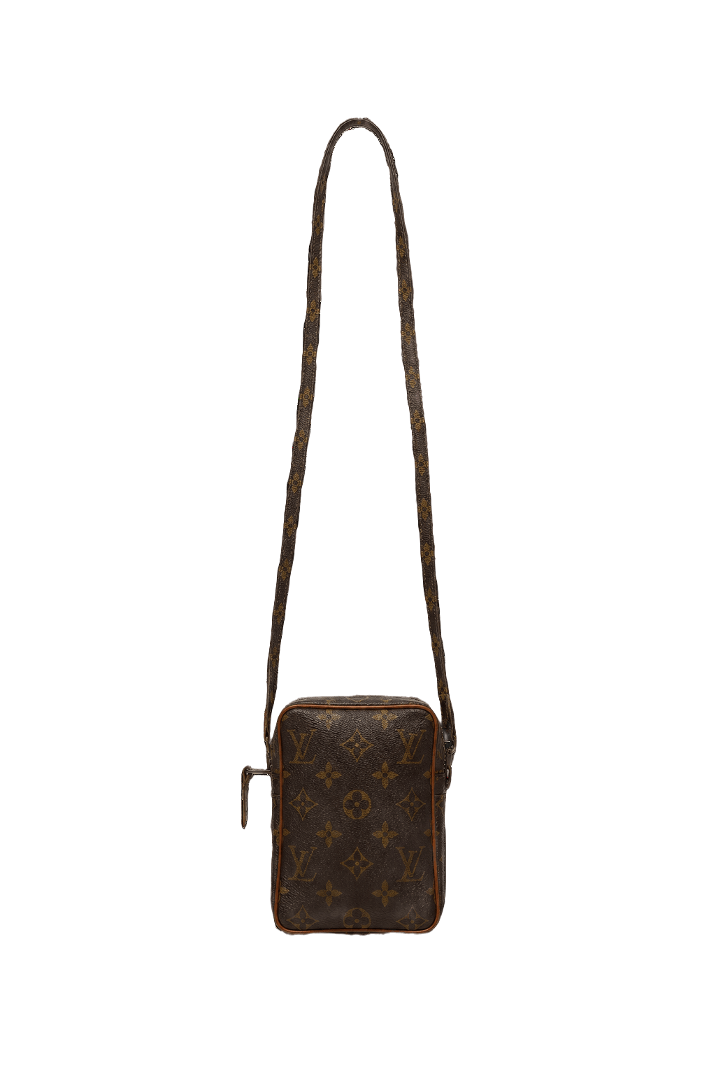 1980s Brown Leather Bag - Front View