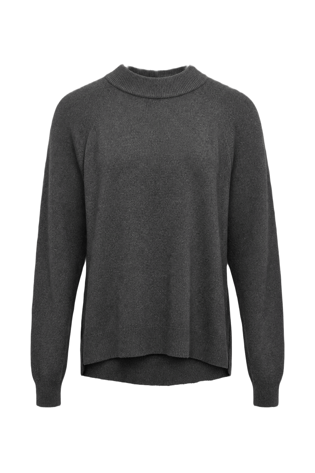 1990s Dark Charcoal Wool Sweater - Front View