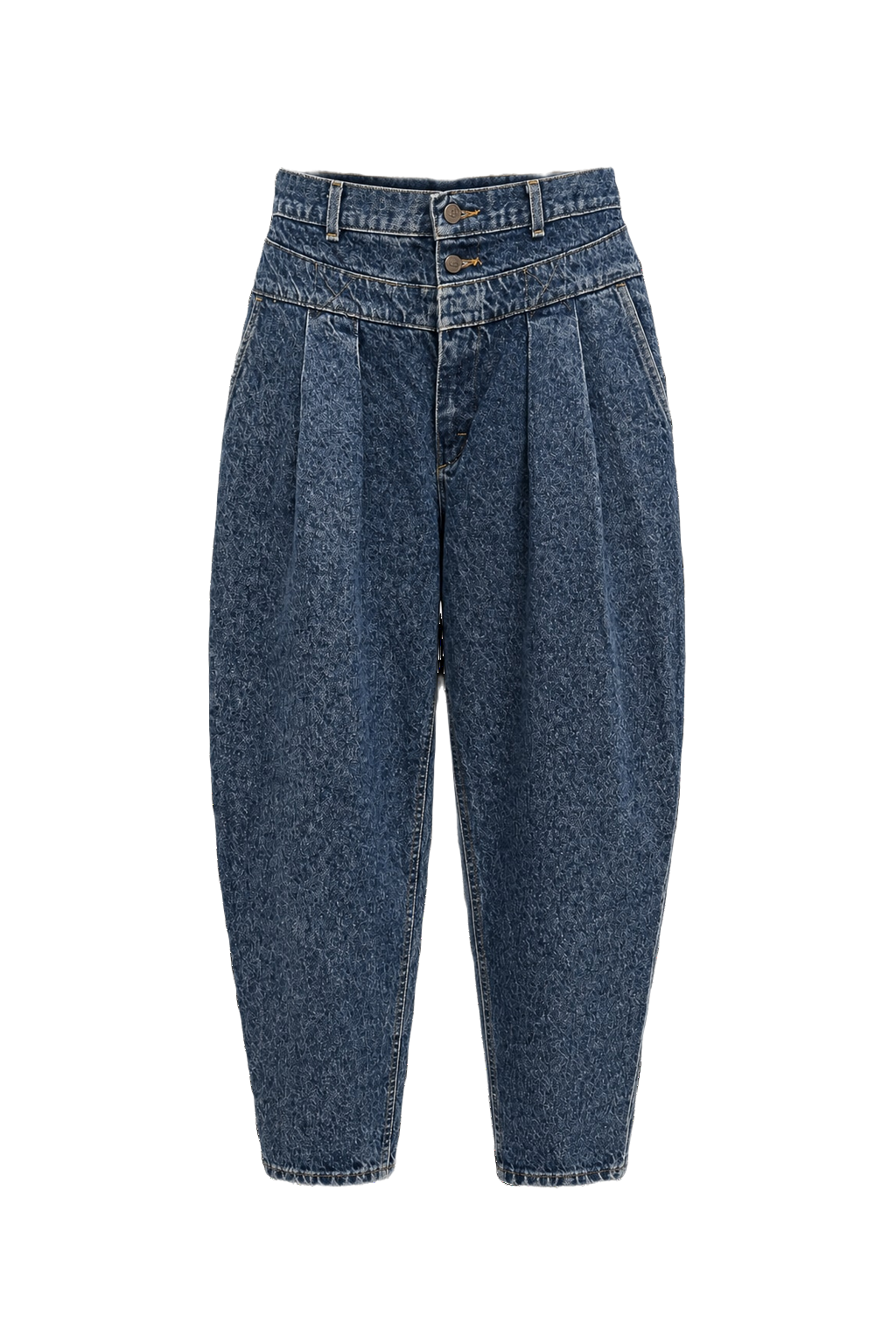 1990s Blue Cotton Jeans - Front View
