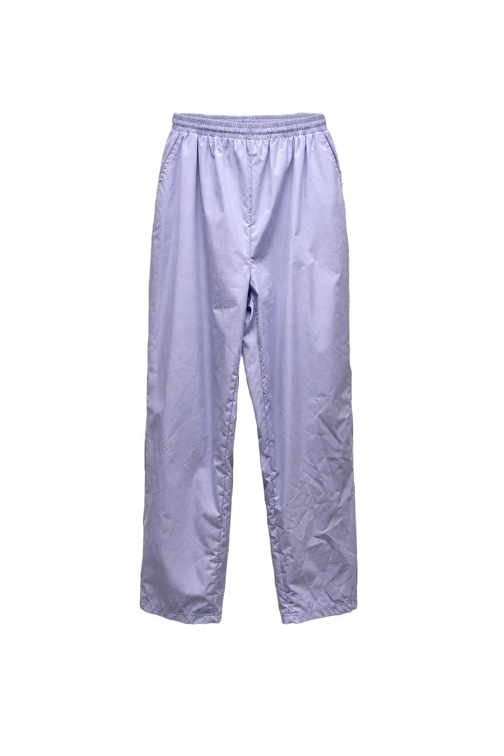 1990s Light Purple Synthetic Pants - Front View