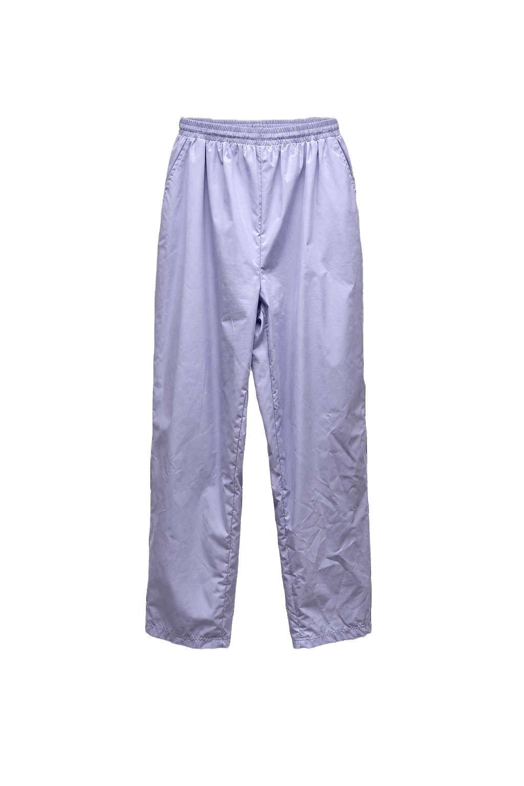 1990s Light Purple Synthetic Pants - Front View