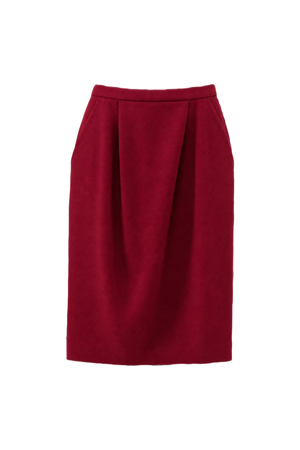 1990s Red Acrylic Skirt - Front View