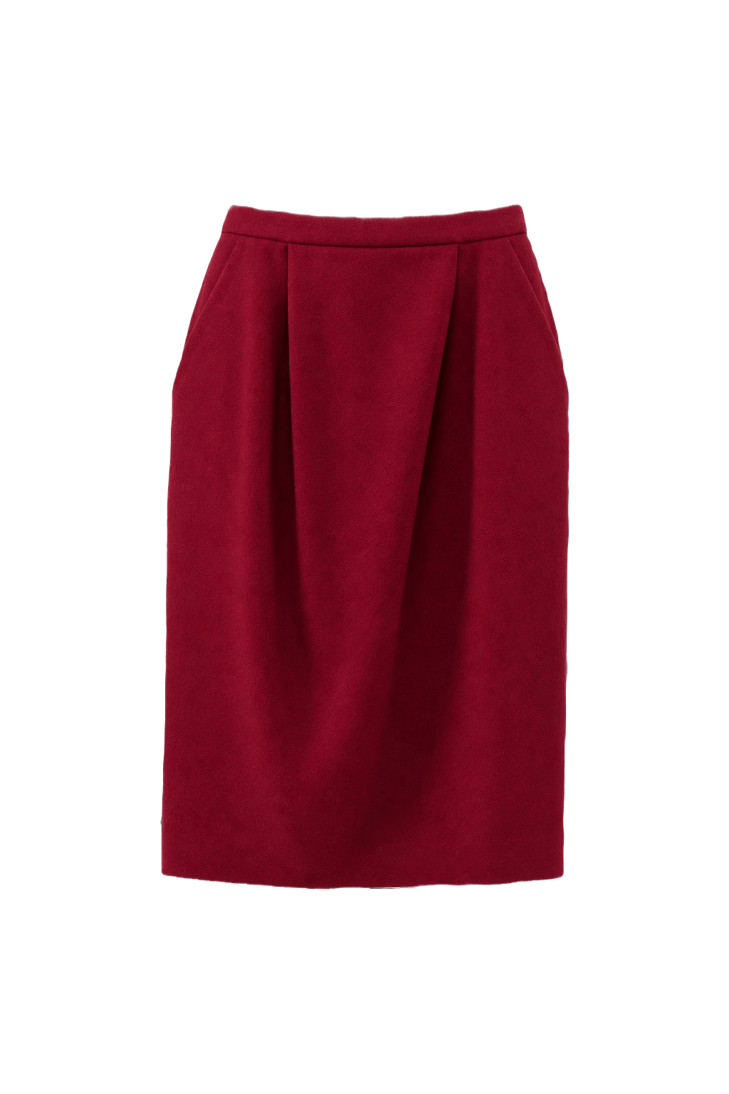 1990s Red Acrylic Skirt - Front View